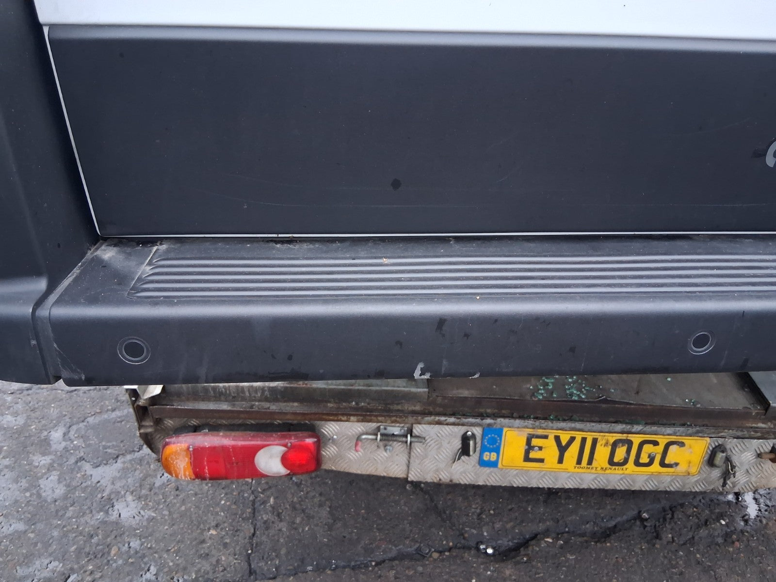 2025 FIAT DUCATO MK3 HIGH ROOF COMPLETE REAR BUMPER WITH PDC SENSORS BLACK