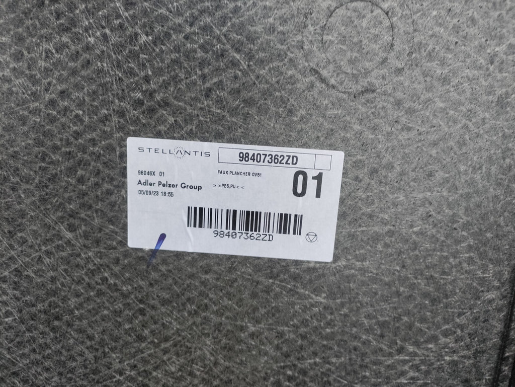 2023 VAUXHALL ASTRA L MK8 BOOT FLOOR CARPET 98407362ZD