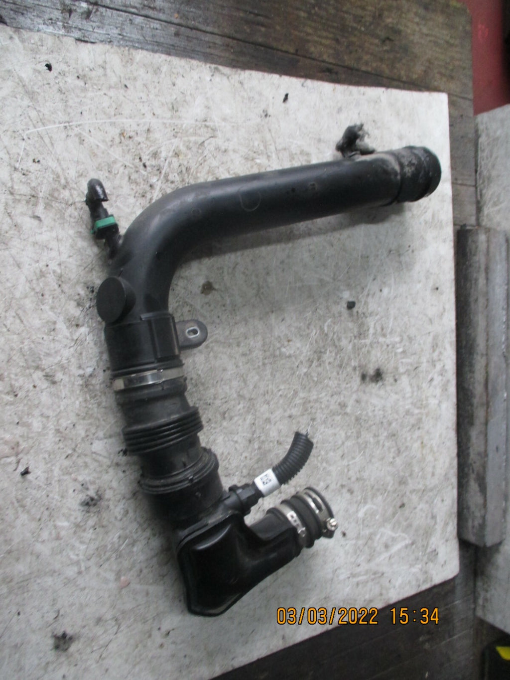 FORD FIESTA 2019 MK8 1.0 PETROL INTERCOOLER AIR PIPE HOSE CV61-6C784-AC