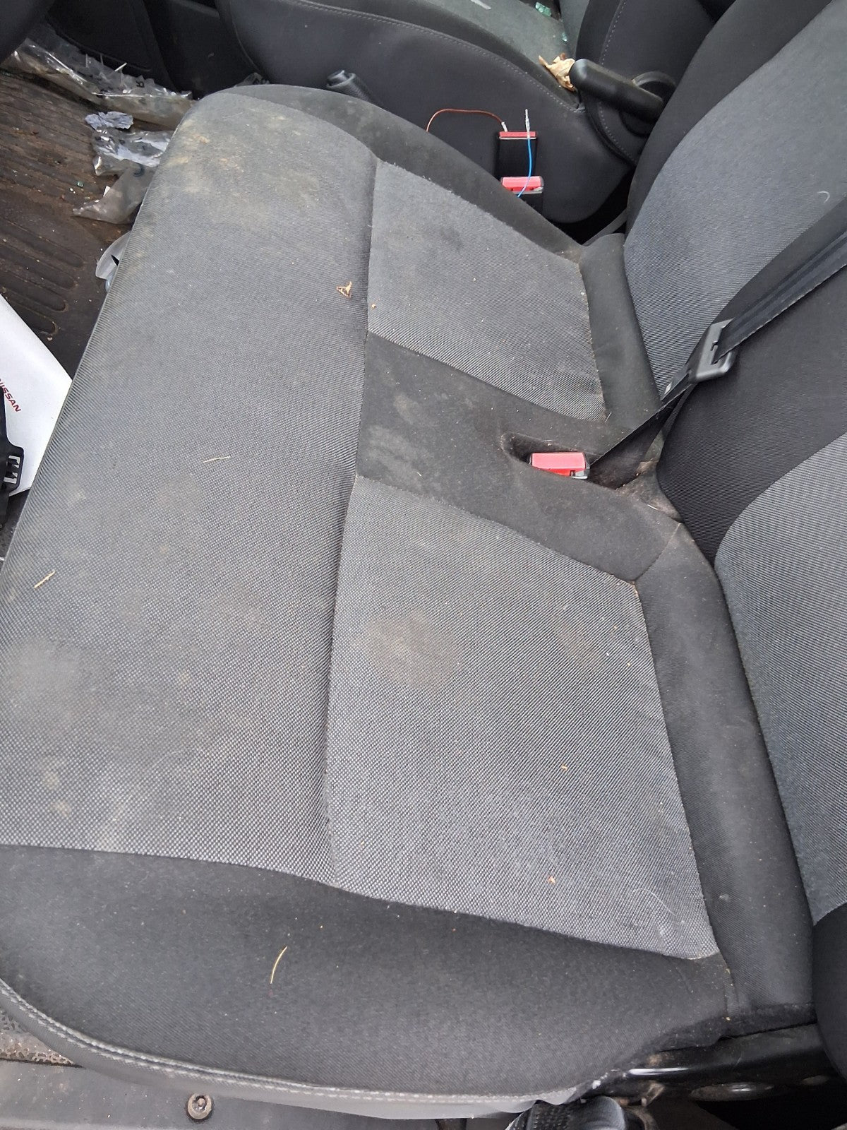 2021 NISSAN NV400 MK1 NSF PASSENGER SIDE FRONT SEAT BENCH DOUBLE COMPLETE FABRIC
