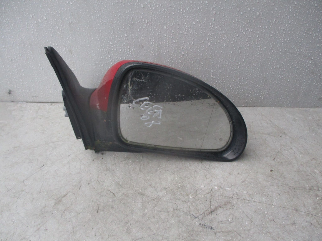 KIA CEED 2008 5 DOOR OS DRIVER SIDE ELECTRIC WING MIRROR IN RED