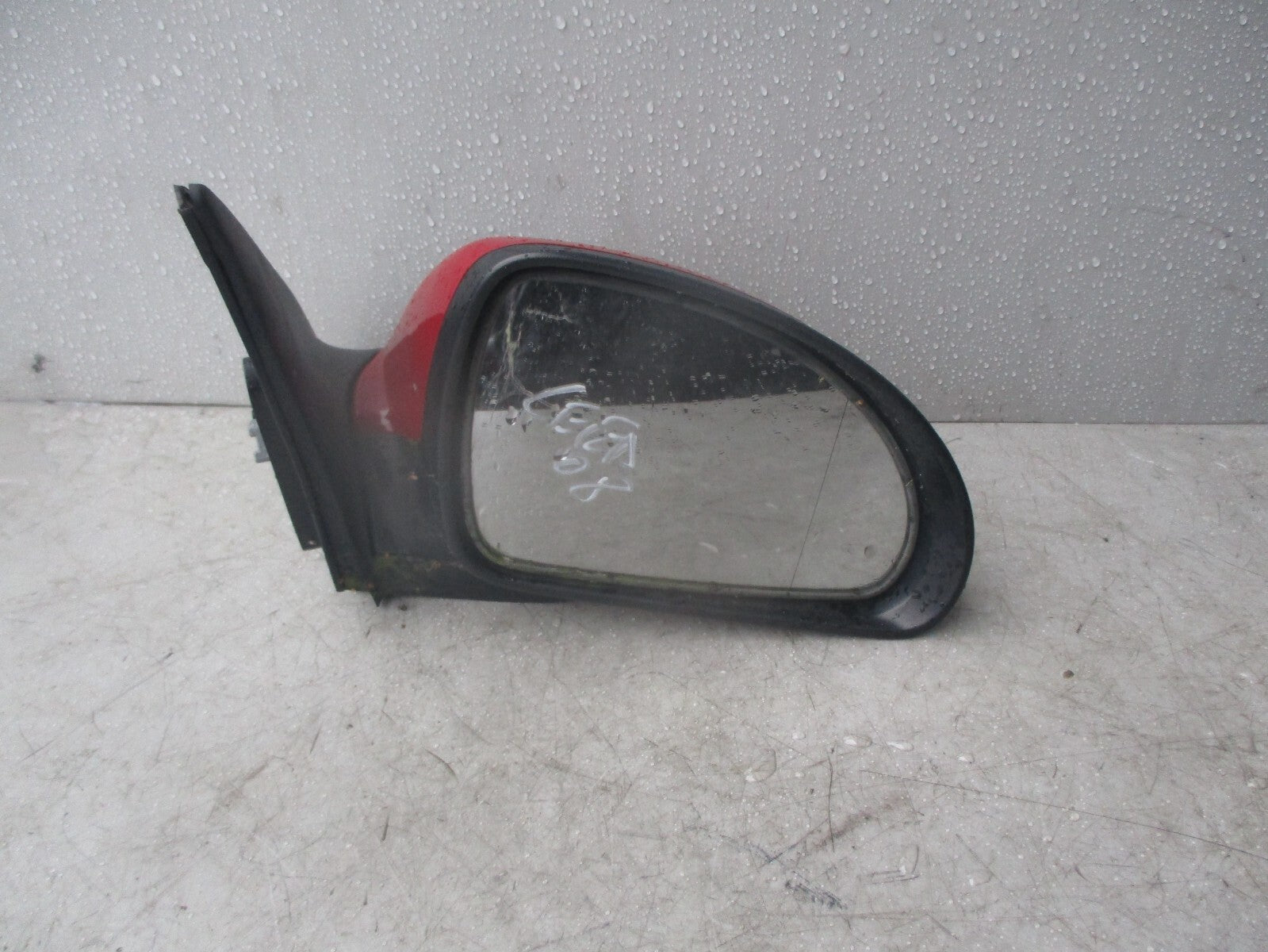 KIA CEED 2008 5 DOOR OS DRIVER SIDE ELECTRIC WING MIRROR IN RED