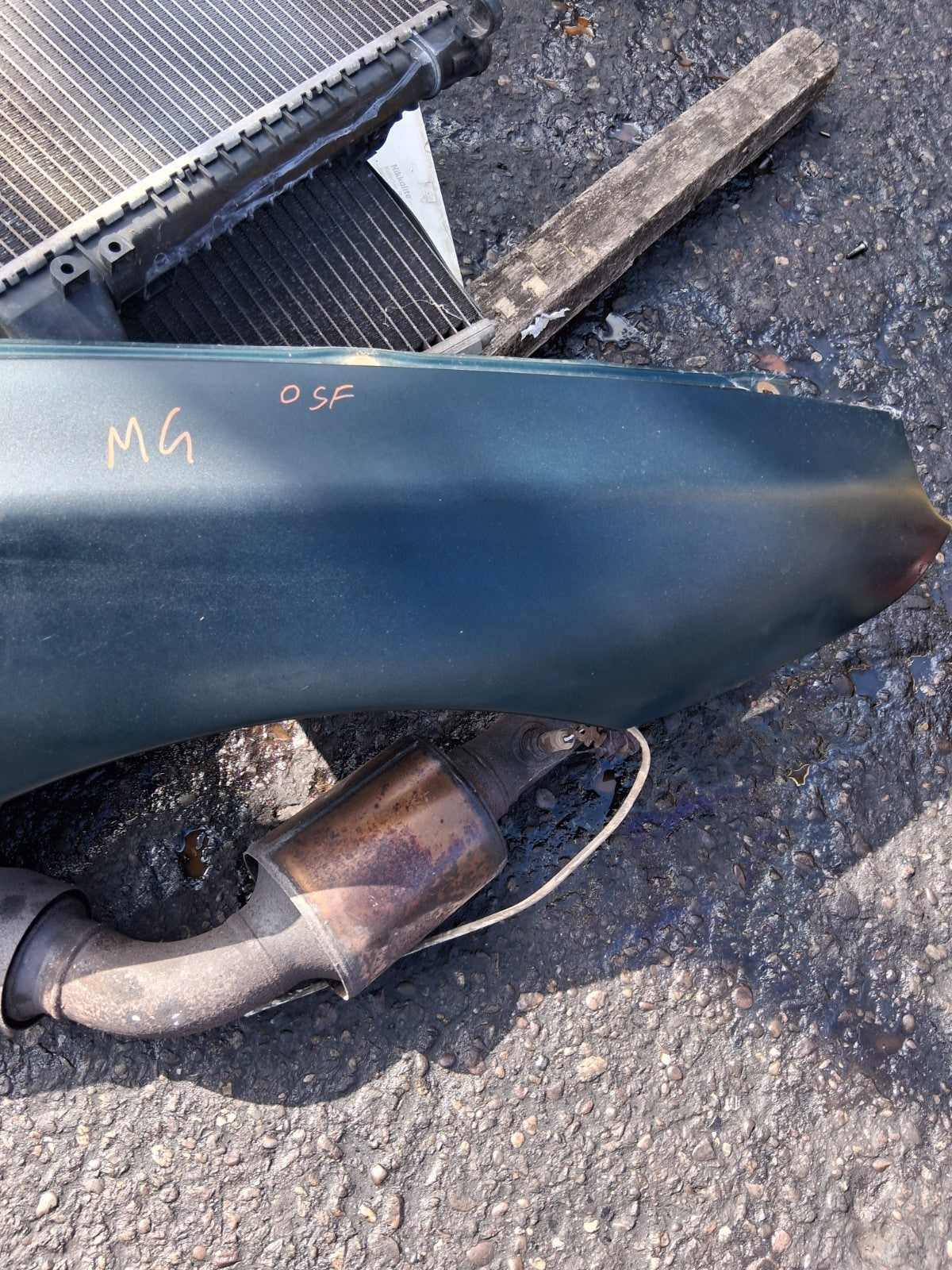 1996 MG F MGF CONVERTIBLE OSF DRIVER SIDE FRONT WING PANEL GREEN
