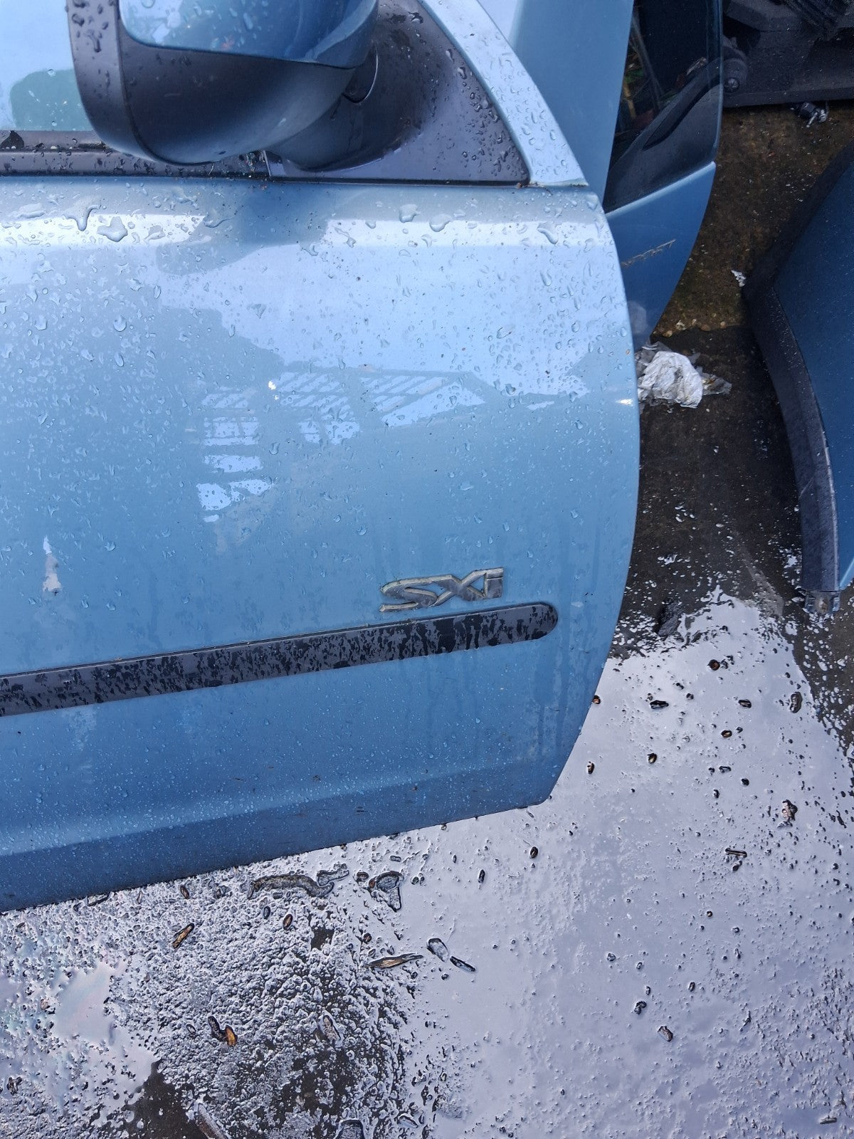 2006 VAUXHALL CORSA C OSF DRIVER SIDE FRONT RIGHT COMPLETE DOOR BLUE