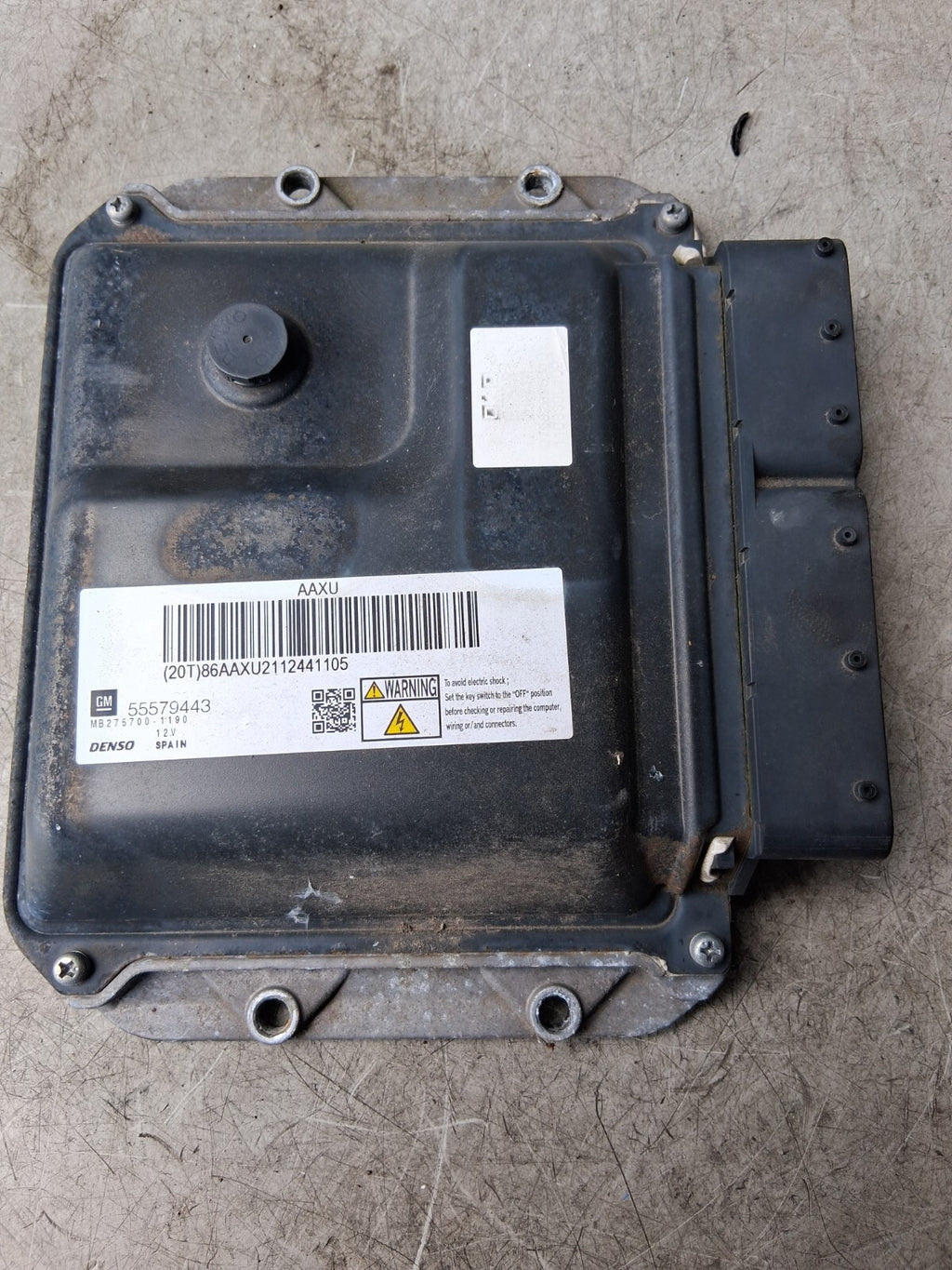 2012 VAUXHALL ASTRA J ECU ENGINE CONTROL UNIT MODULE 55579443