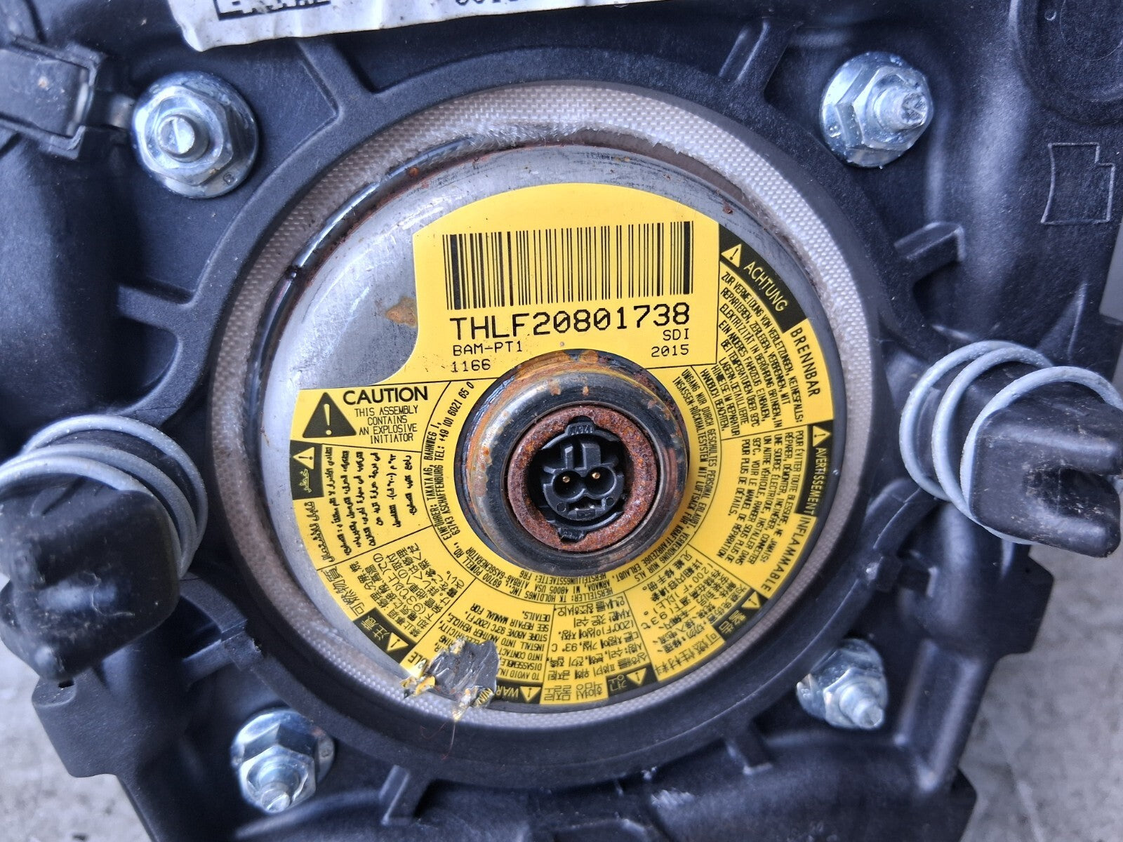 VAUXHALL ZAFIRA C 2016 STEERING WHEEL SRS AIRBAG 13480288