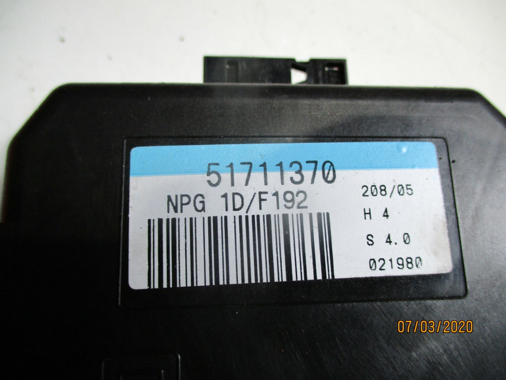 FIAT STILO 2003 OSF DRIVER SIDE FRONT DOOR CONTROL MODULE 51711370