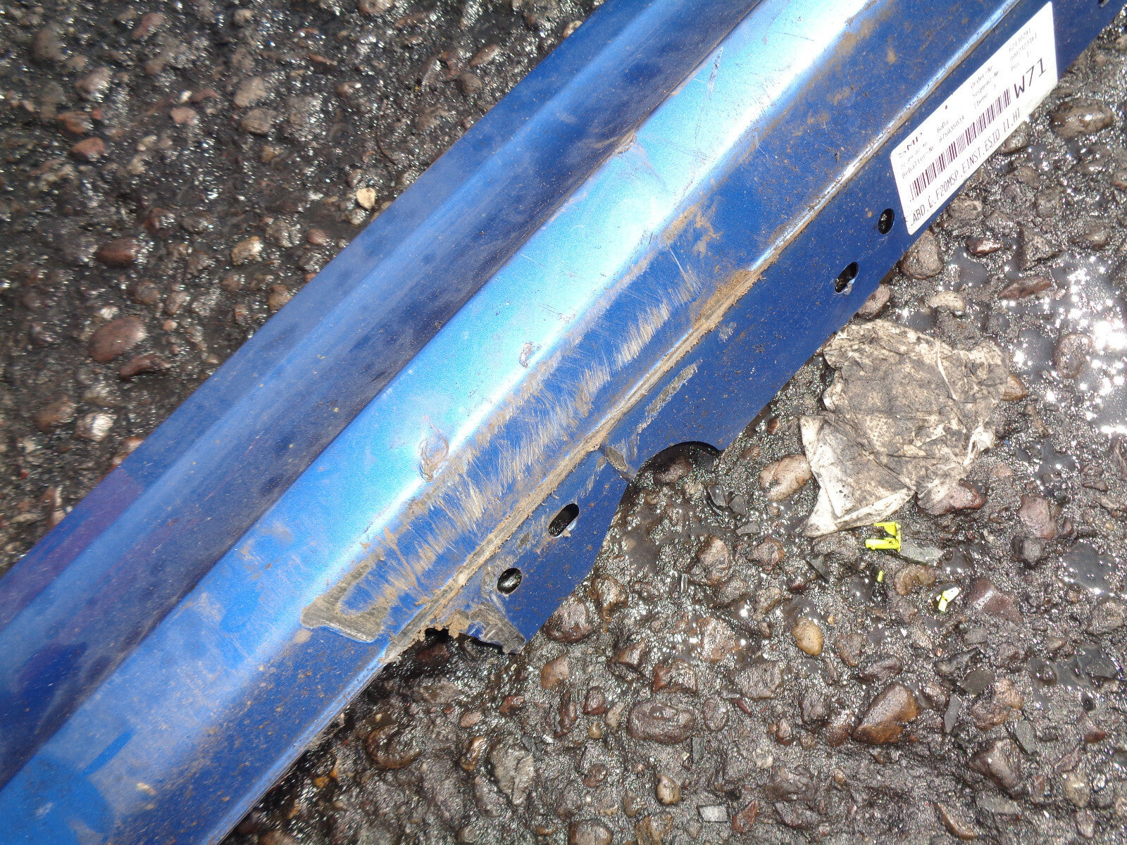BMW 1 SERIES F20 2019 LCI FACELIFT NSR PASSENGER SIDE SKIRT VALANCE BLUE