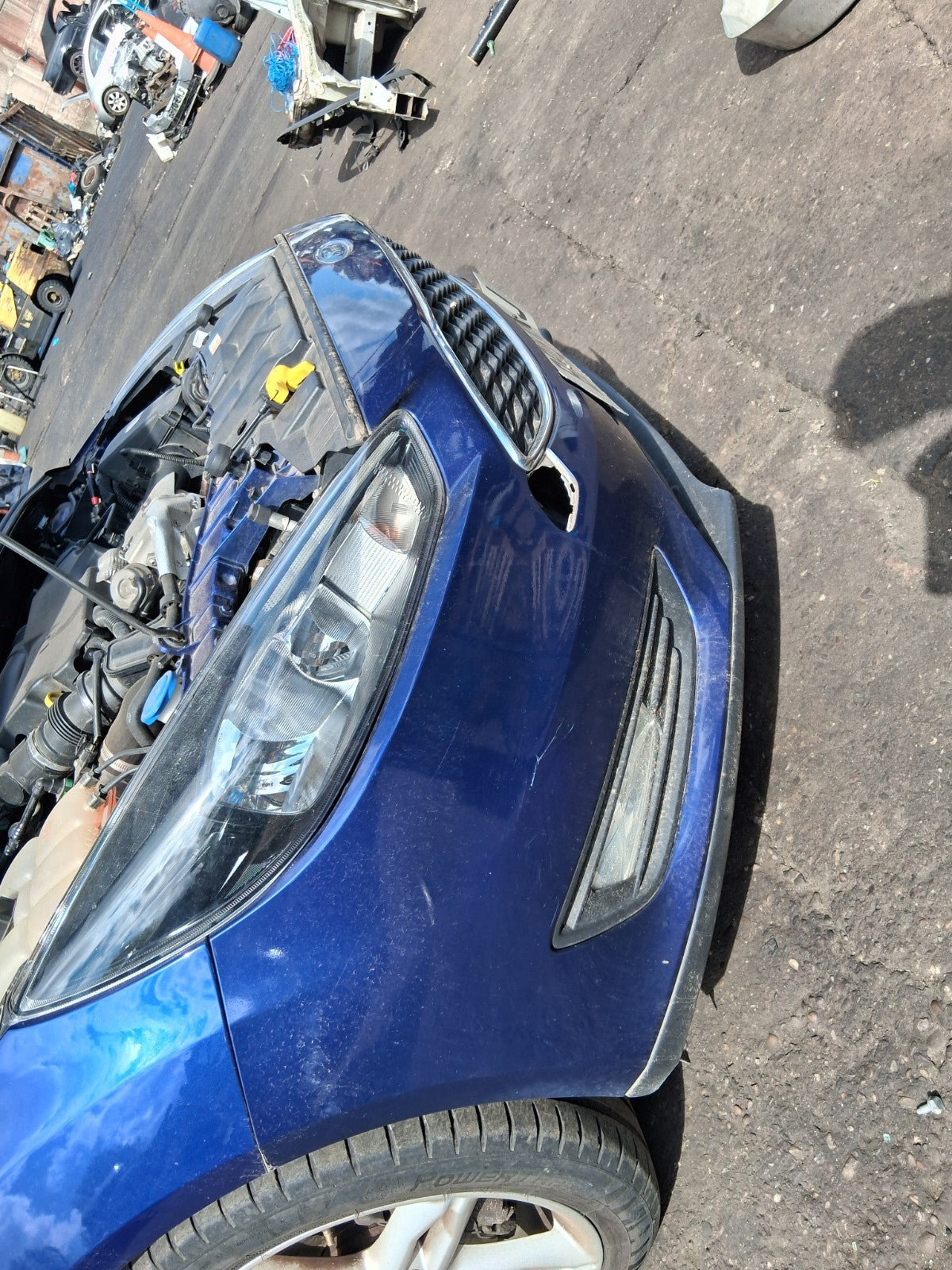 2015 FORD FOCUS MK3 FACELIFT FRONT COMPLETE BUMPER DEEP IMPACT BLUE HF