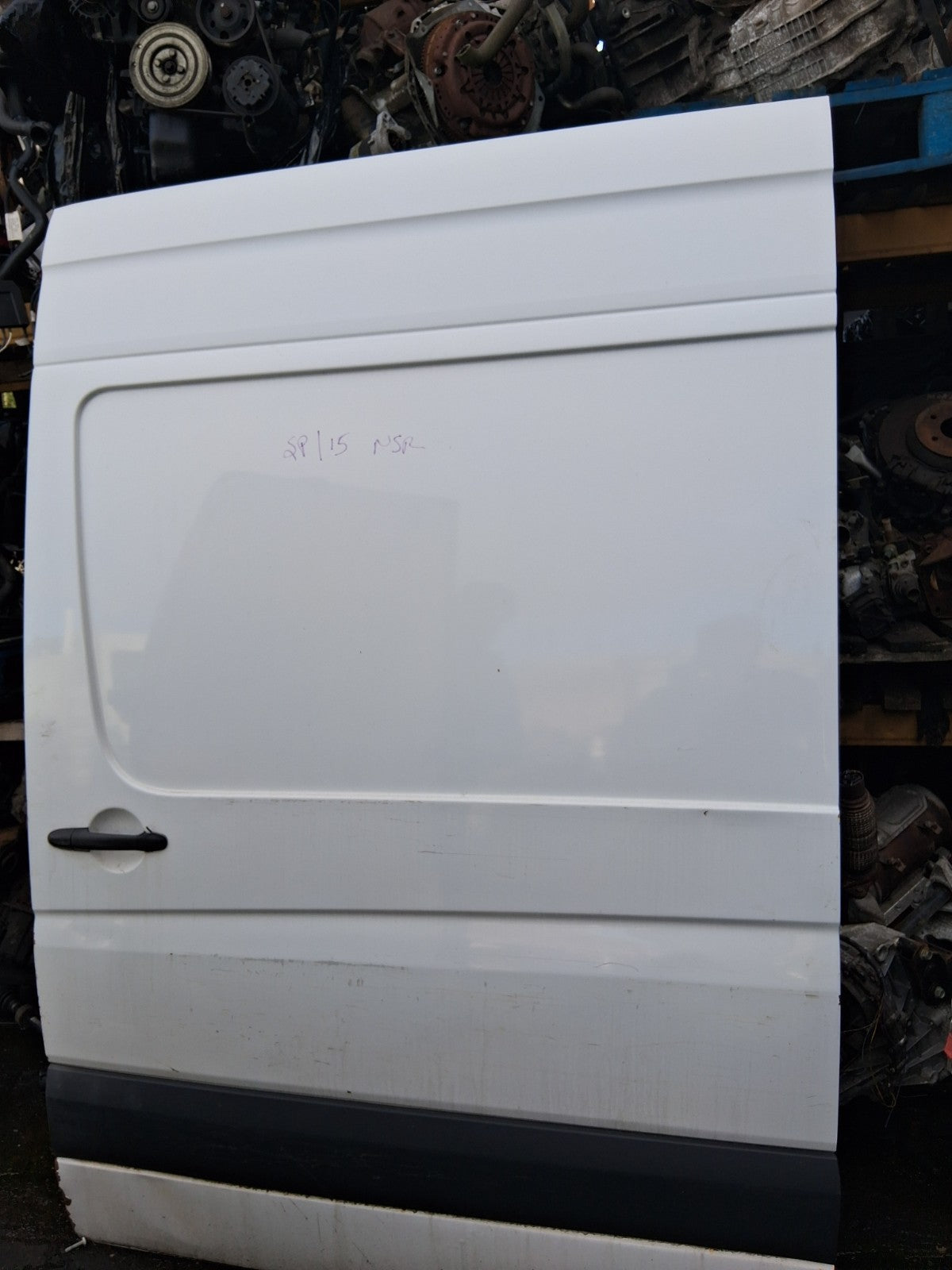 2016 MERCEDES SPRINTER W906 NS PASSENGER SIDE SLIDING DOOR COMPLETE WHITE