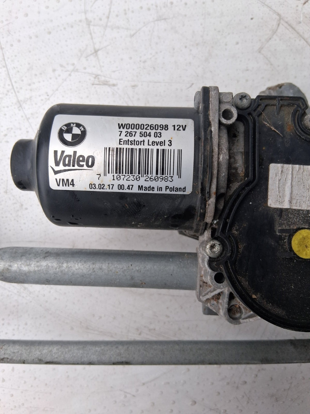 2017 BMW 3 SERIES WINDSCREEN WIPER MOTOR LINKAGE 726750403