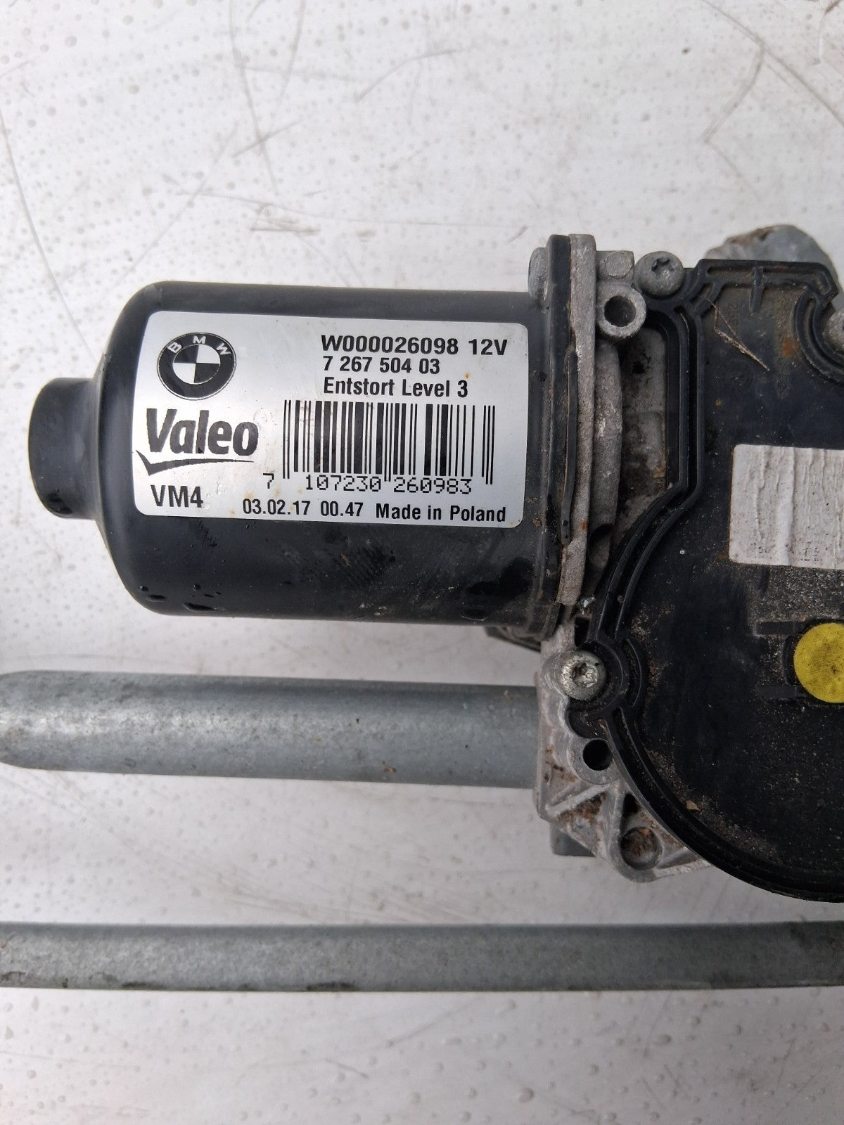 2017 BMW 3 SERIES WINDSCREEN WIPER MOTOR LINKAGE 726750403