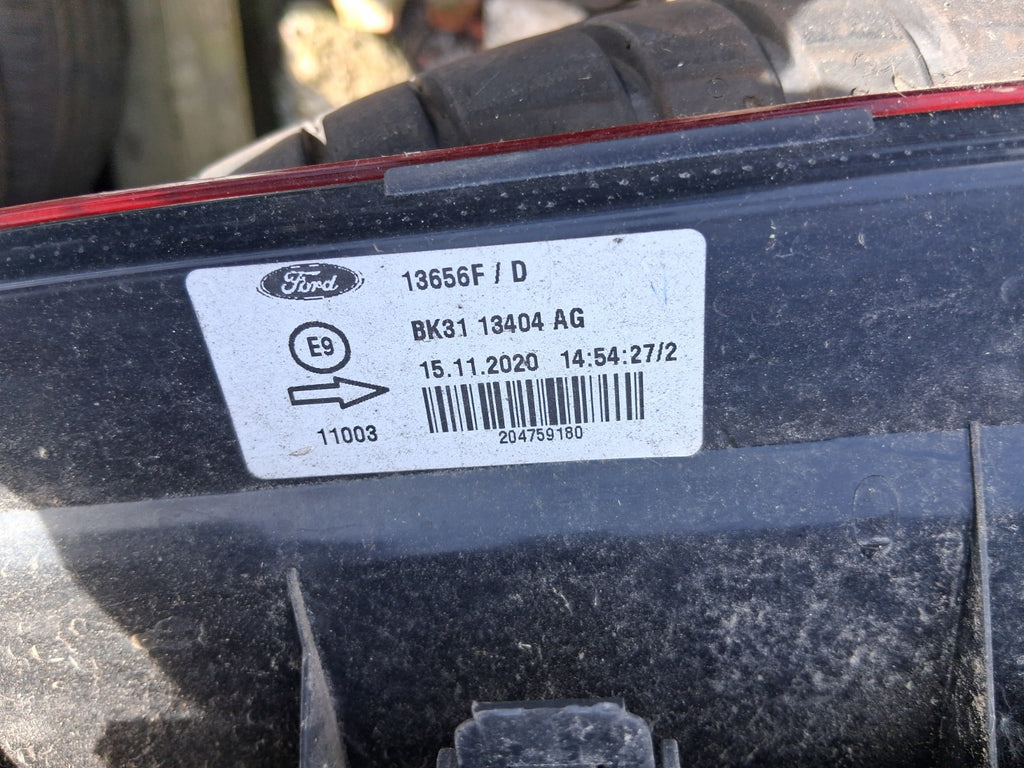 2021 FORD TRANSIT MK8 350 OSR DRIVER SIDE REAR RIGHT TAIL LIGHT BK3113404AG