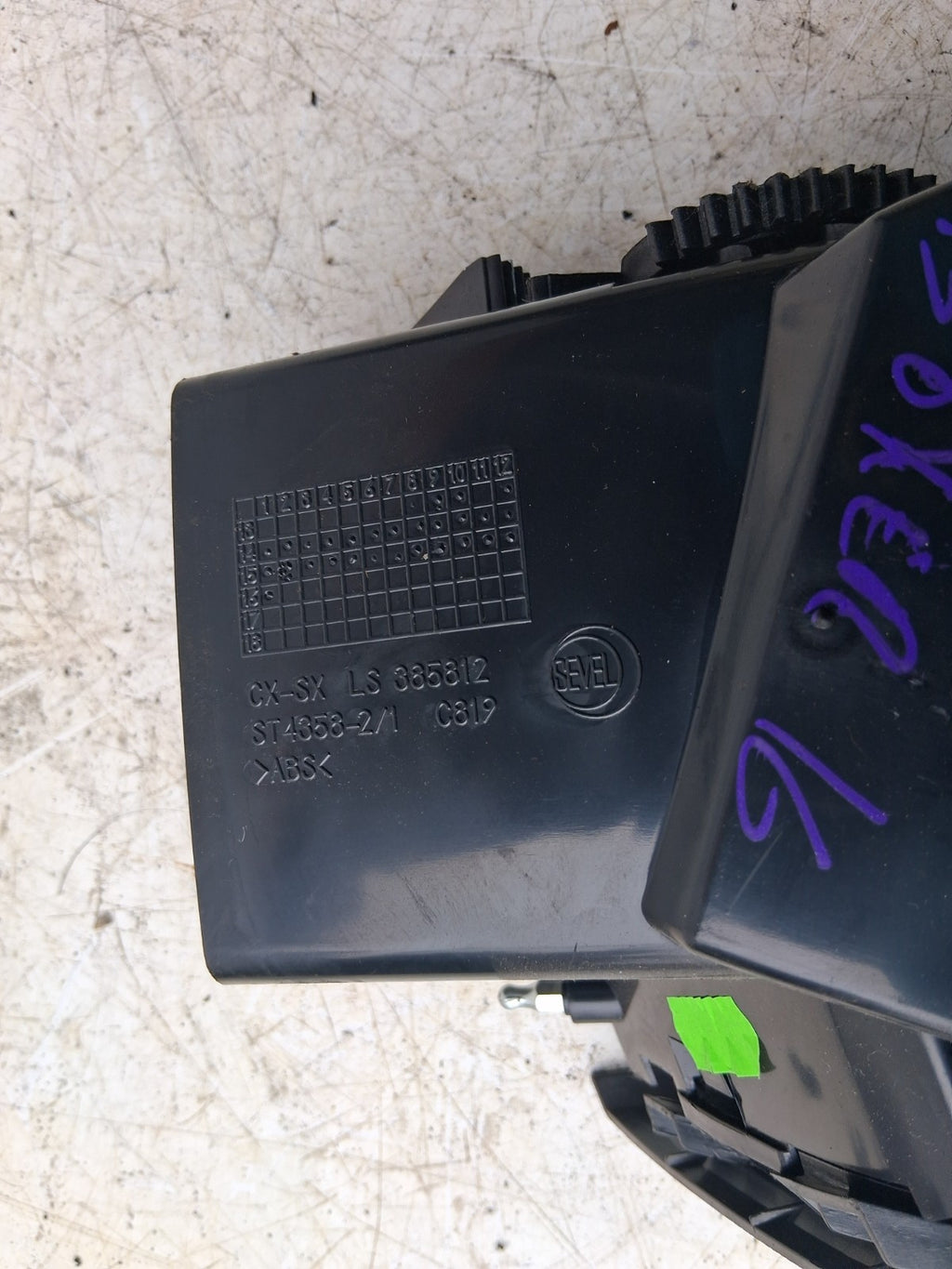 2016 PEUGEOT BOXER MK3 NSF PASSENGER SIDE FRONT LEFT AIR VENT LS385812