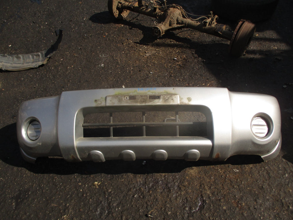 2002 NISSAN NAVARA D22 COMPLETE FRONT BUMPER SILVER