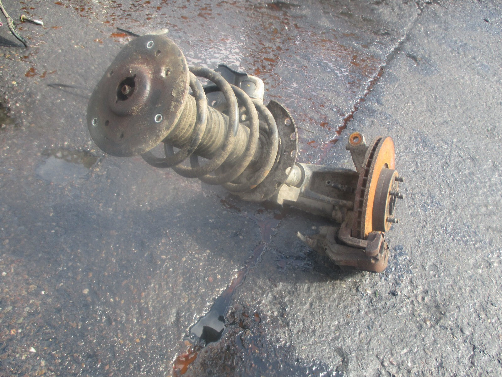 FORD MONDEO MK4 2014 2.0 DIESEL AUTO OSF DRIVER SIDE FRONT LEG CALIPER SHOCK HUB