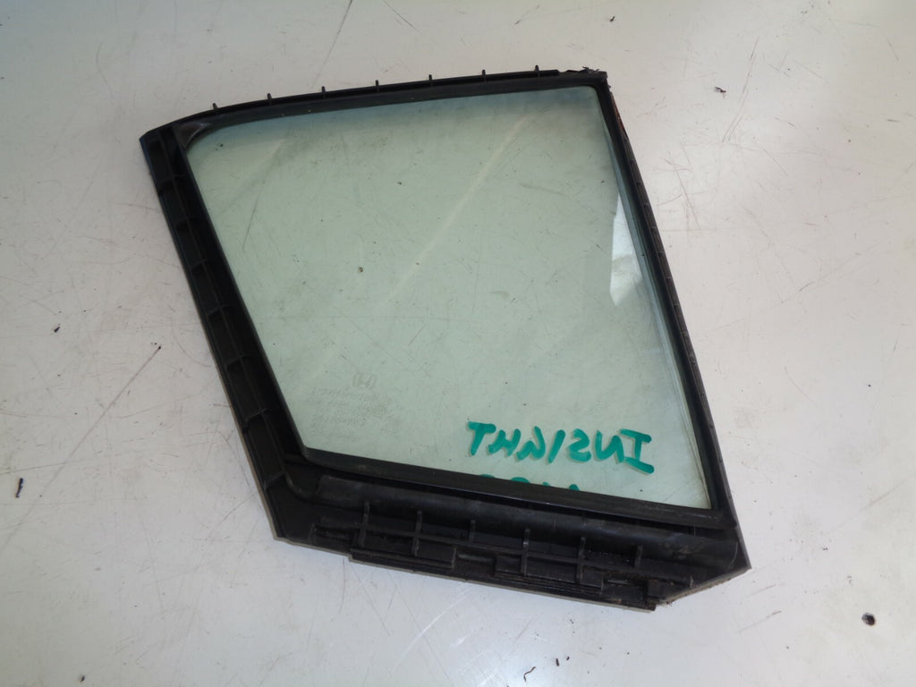 HONDA INSIGHT 2011 NSR PASSENGER SIDE REAR DOOR QUARTER WINDOW GLASS