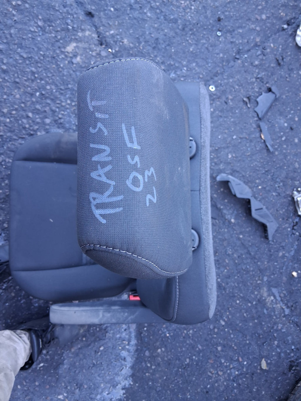 2023 FORD TRANSIT 350 MK8 OSF DRIVER SIDE FRONT RIGHT COMPLETE SEAT FABRIC