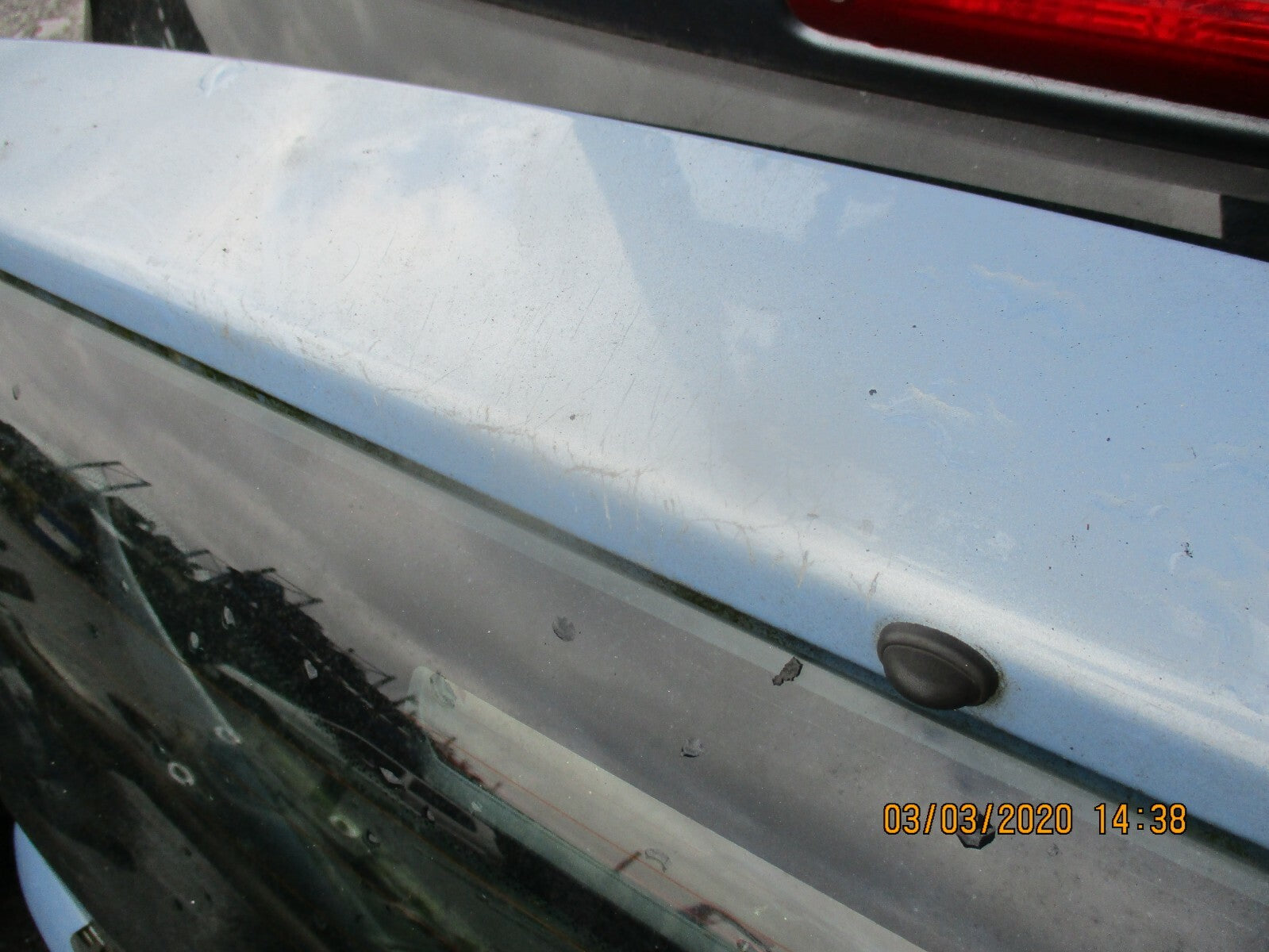 FIAT PANDA 2009 MK2 COMPLETE REAR TAILGATE BOOT LID BLUE