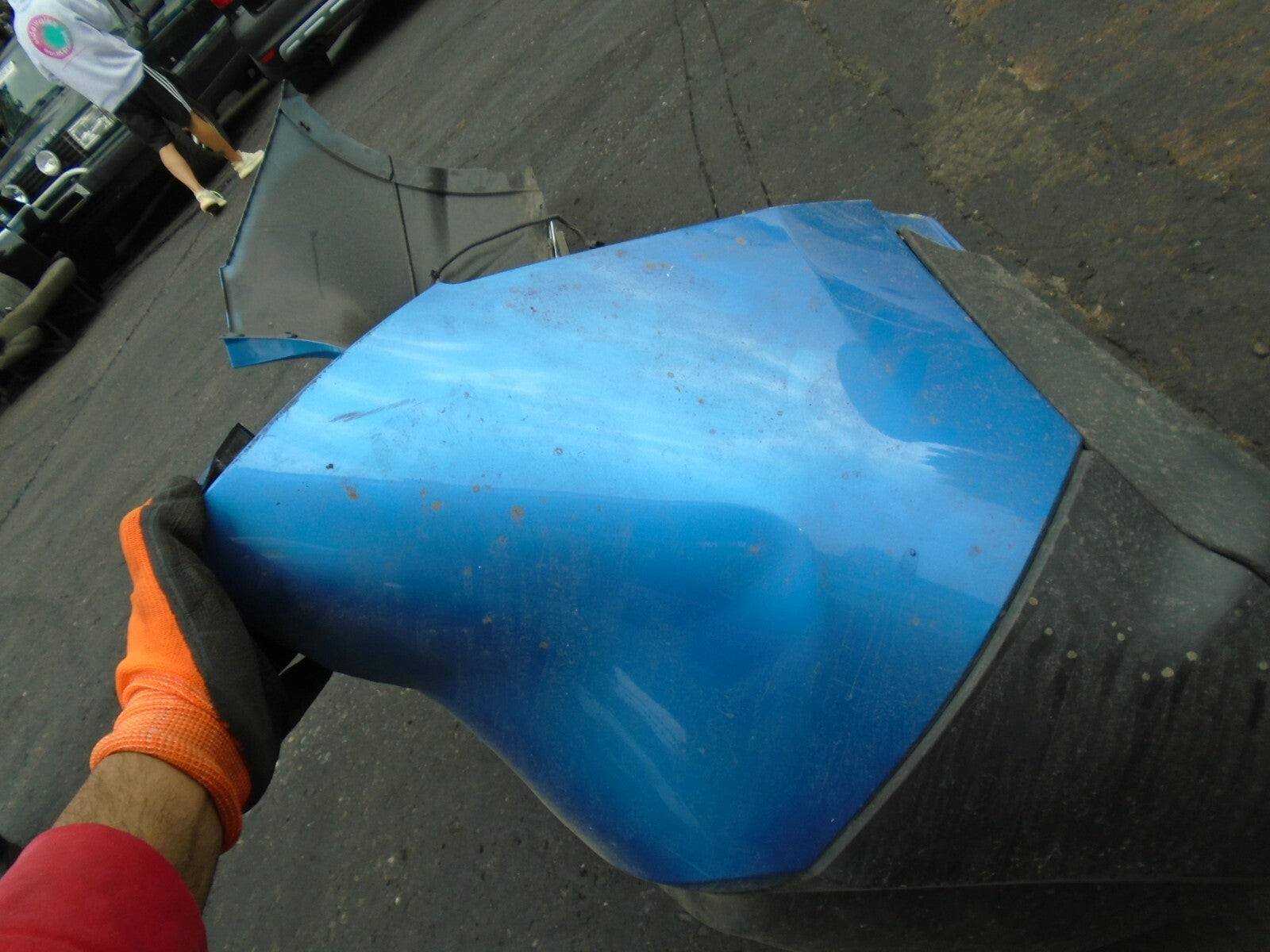 NISSAN QASHQAI J11 MK2 REAR BUMPER GREY DAMAGED