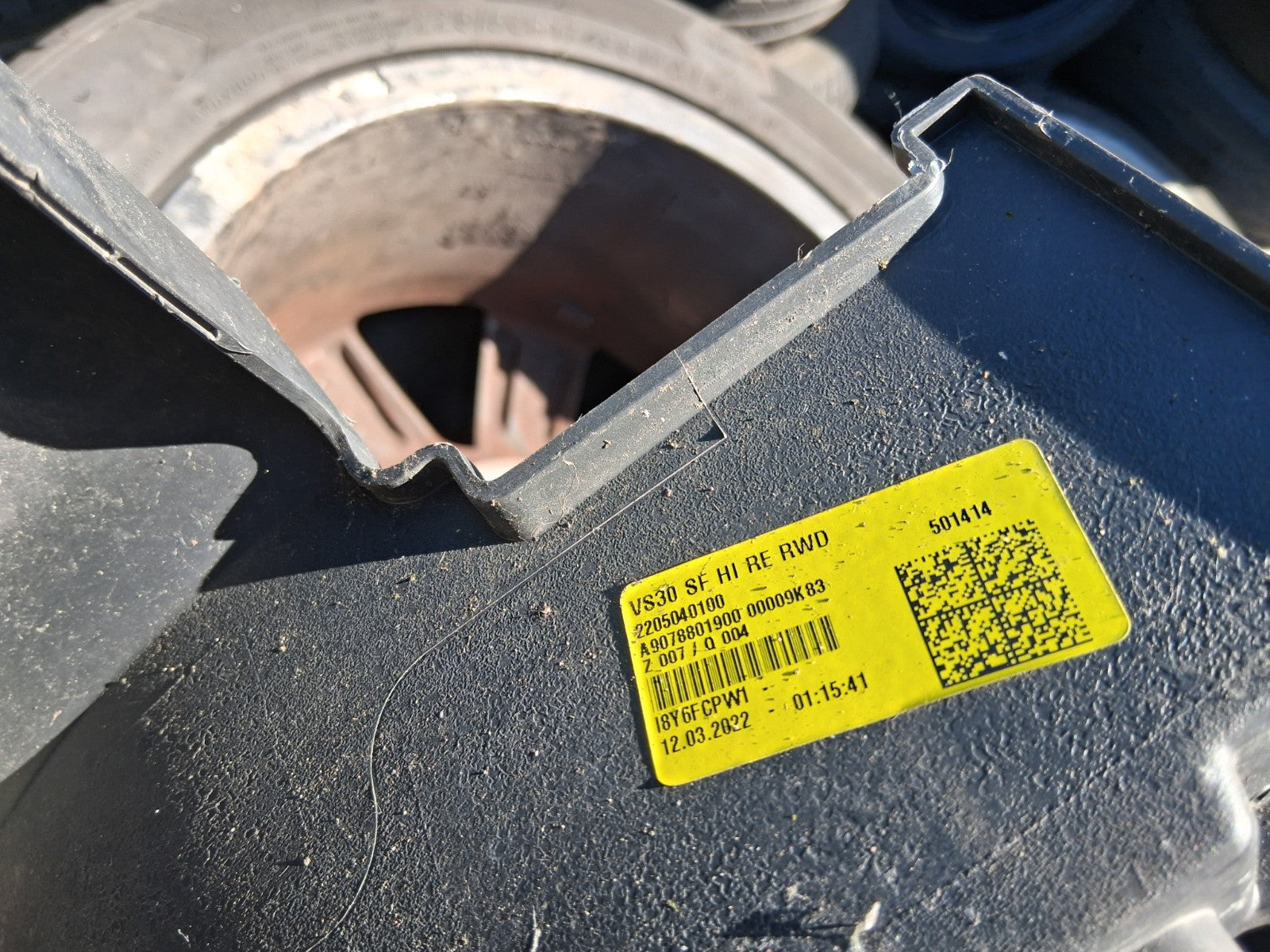 MERCEDES BENZ SPRINTER W907 OSR DRIVER SIDE REAR BUMPER CORNER A9078801900