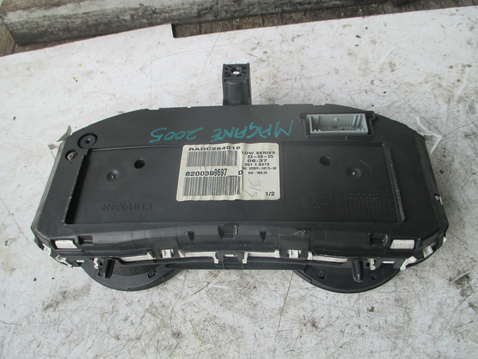 RENAULT MEGANE 2005 MK2 SPEEDOMETER INSTRUMENT CLUSTER