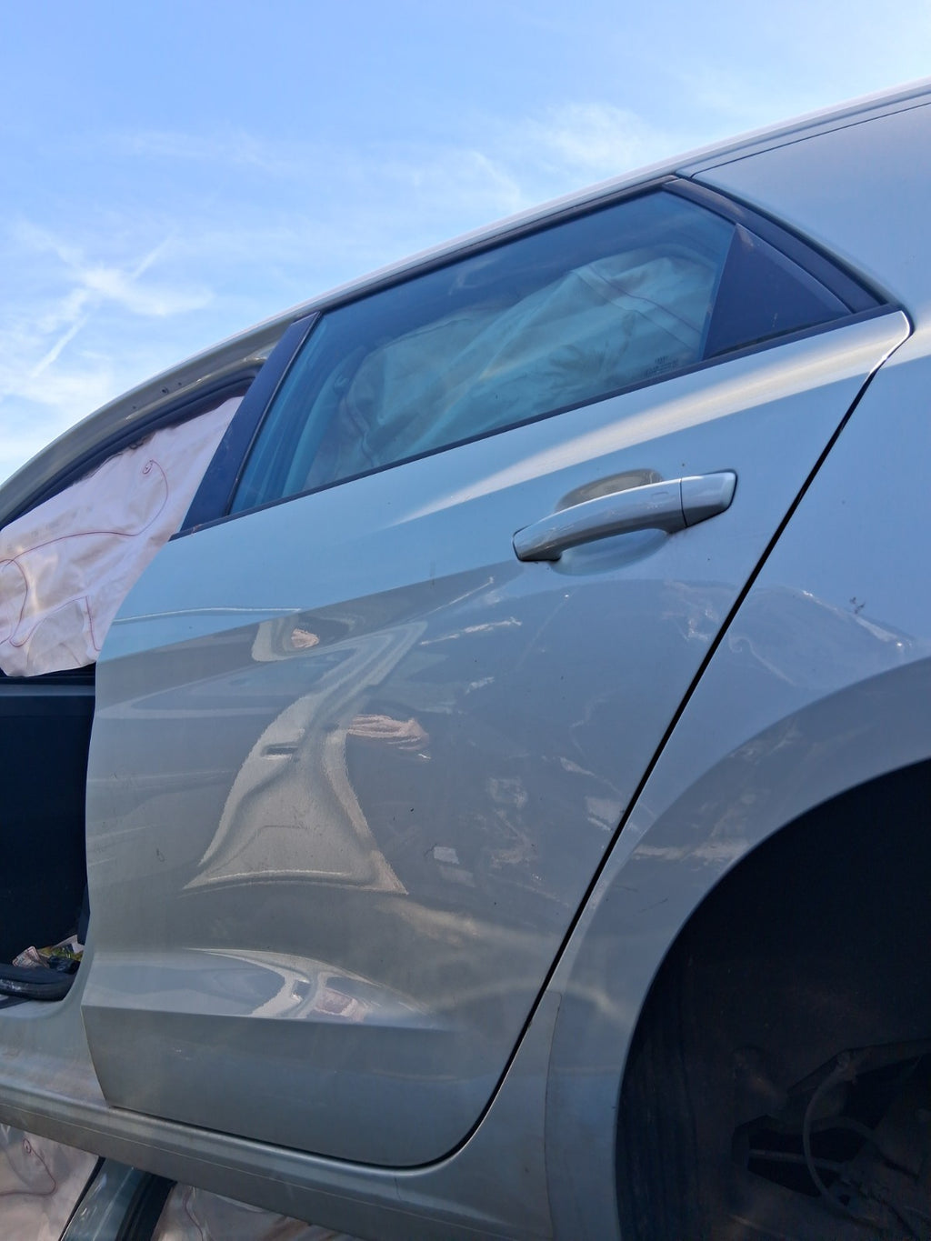 2023 AUDI A1 GB MK2 HATCH NSR PASSENGER SIDE REAR BARE DOOR DEW SILVER MET LX7E