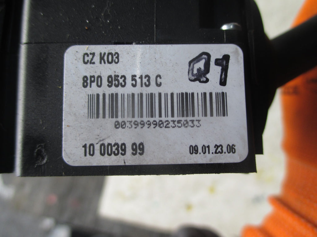 AUDI A3 8P 2009 INDICATOR LIGHT SWITCH STALK 8P0953513C