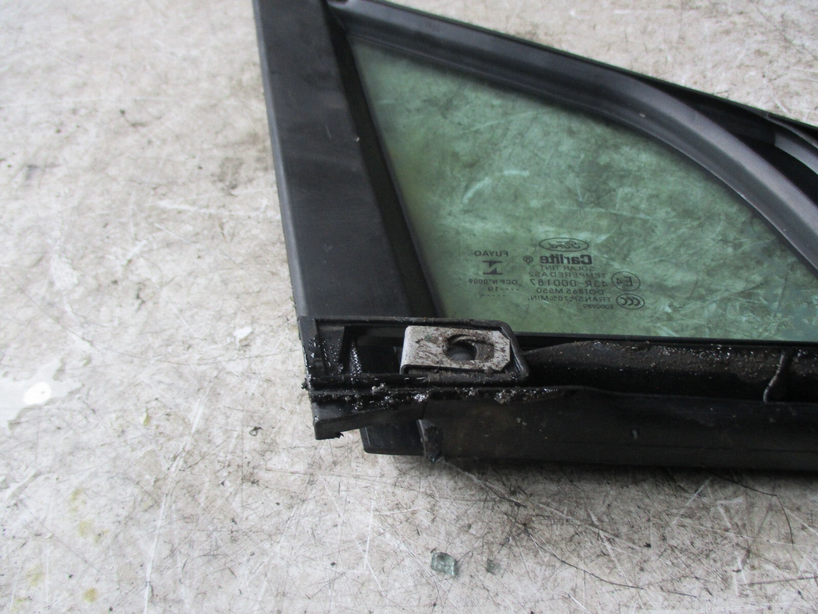 FORD MANDE0 MK5 2019 NSF PASSENGER SIDE REAR QUARTER WINDOW 43R000187