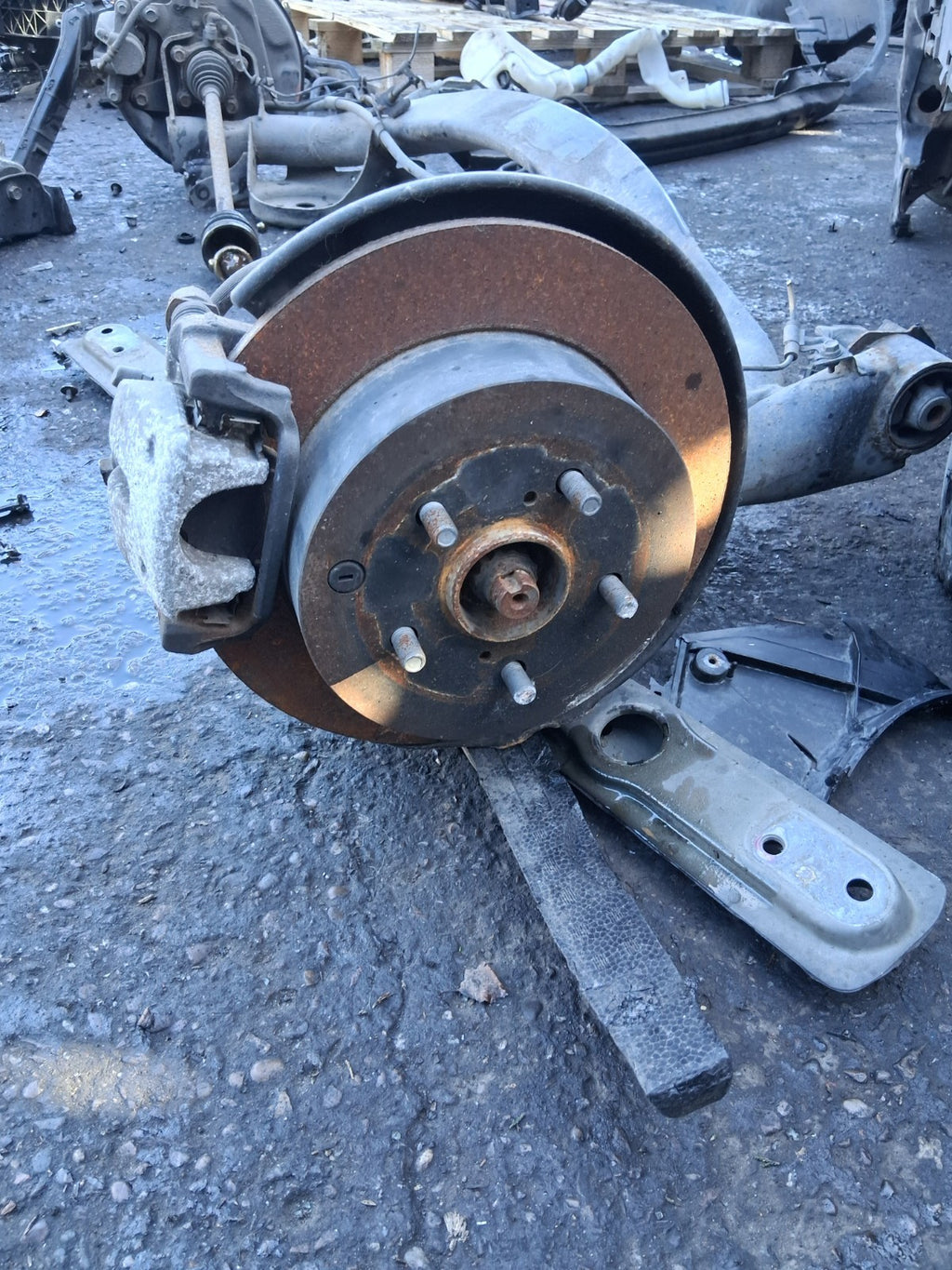 2013 TOYOTA ESTIMA MK3 HYBRID COMPLETE REAR AXLE DISC TYPE CALIPER