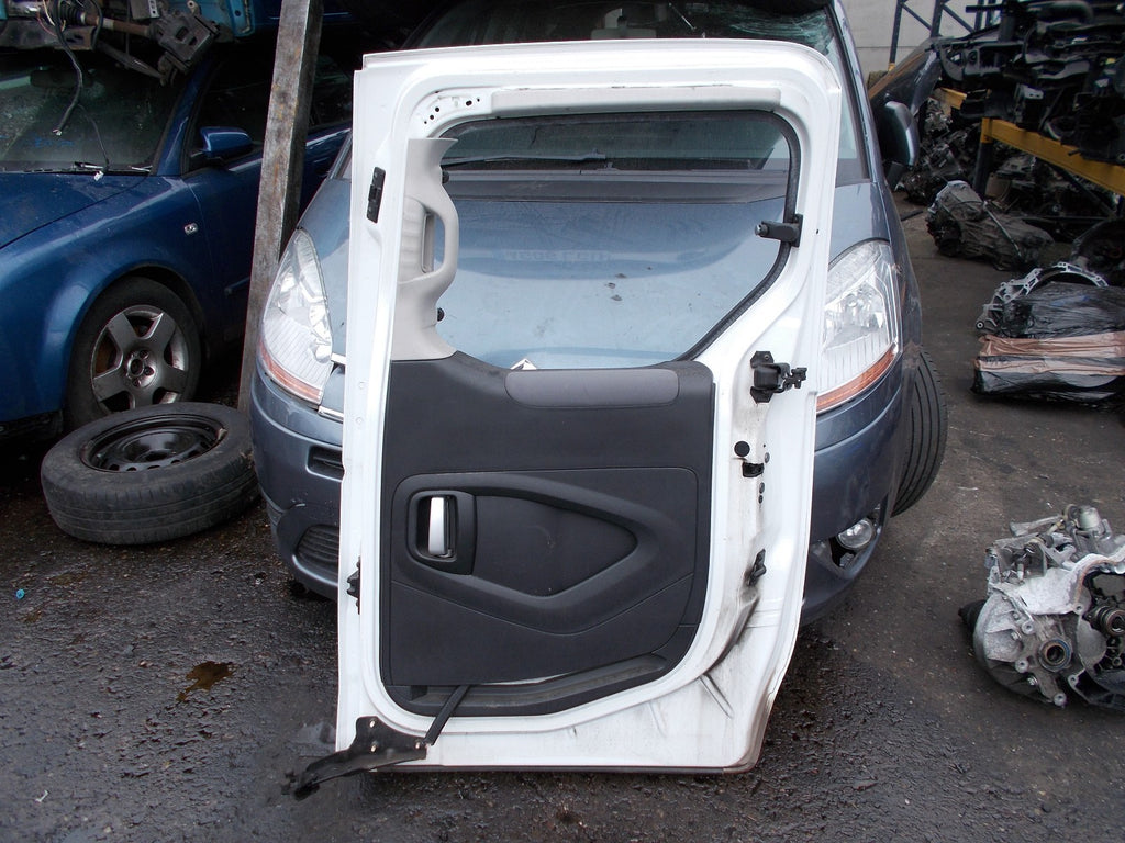 2013 PEUGEOT PARTNER MK2 OS DRIVER SIDE SIDE LOADING DOOR WHITE EWPA