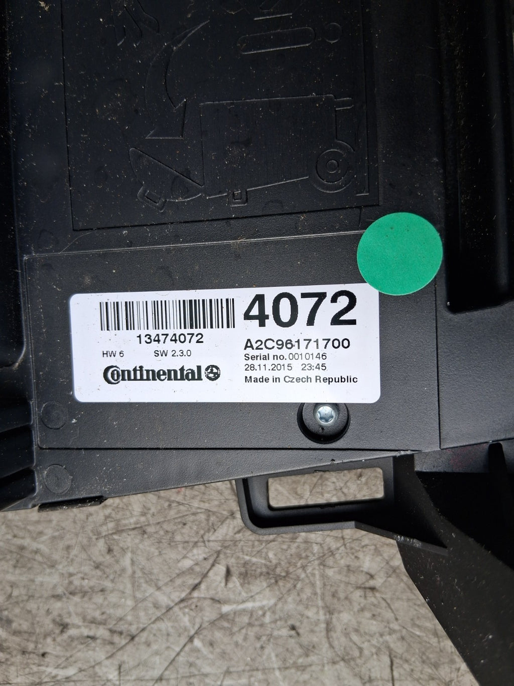 2016 VAUXHALL ZAFIRA C MK3 RADIO CD PLAYER ,MULTIMEDIA SWITCH PANEL 13474072