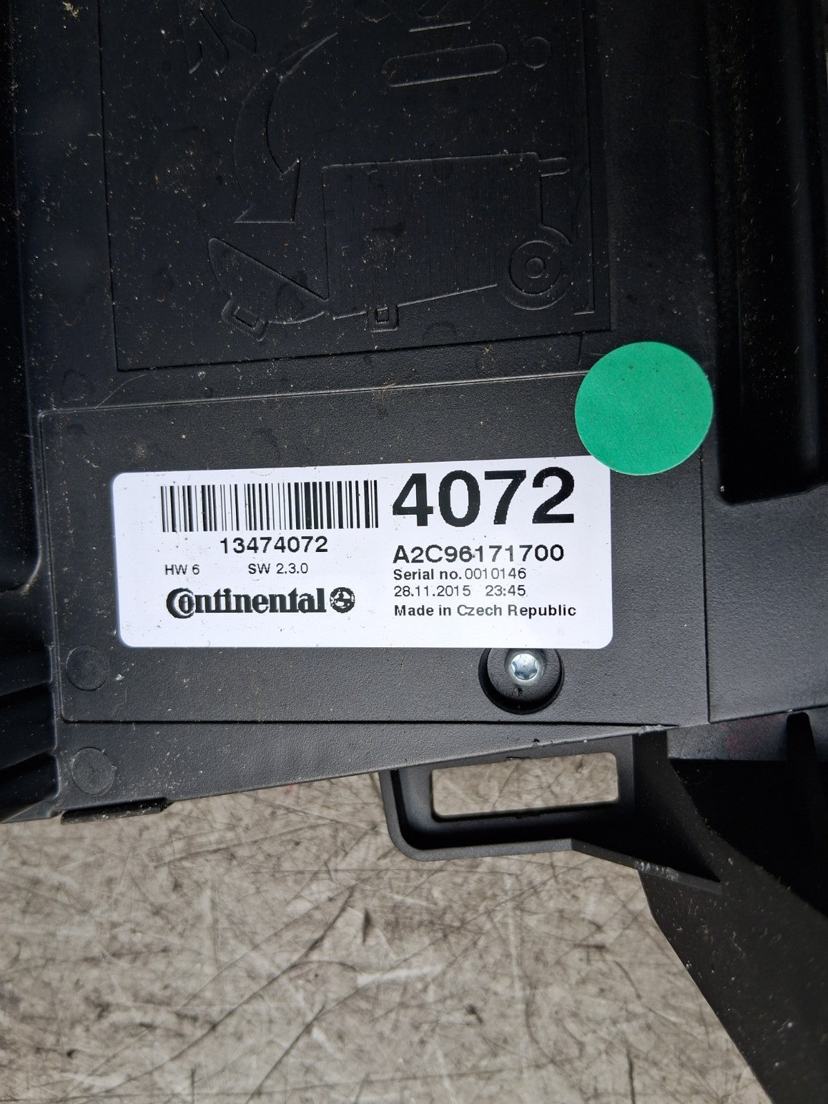 2016 VAUXHALL ZAFIRA C MK3 RADIO CD PLAYER ,MULTIMEDIA SWITCH PANEL 13474072