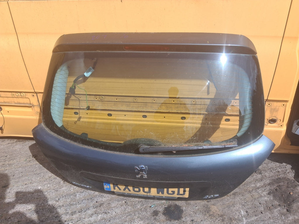 2010 PEUGEOT 207 5 DOOR HATCH REAR COMPLETE TAILGATE BOOTLID GREY