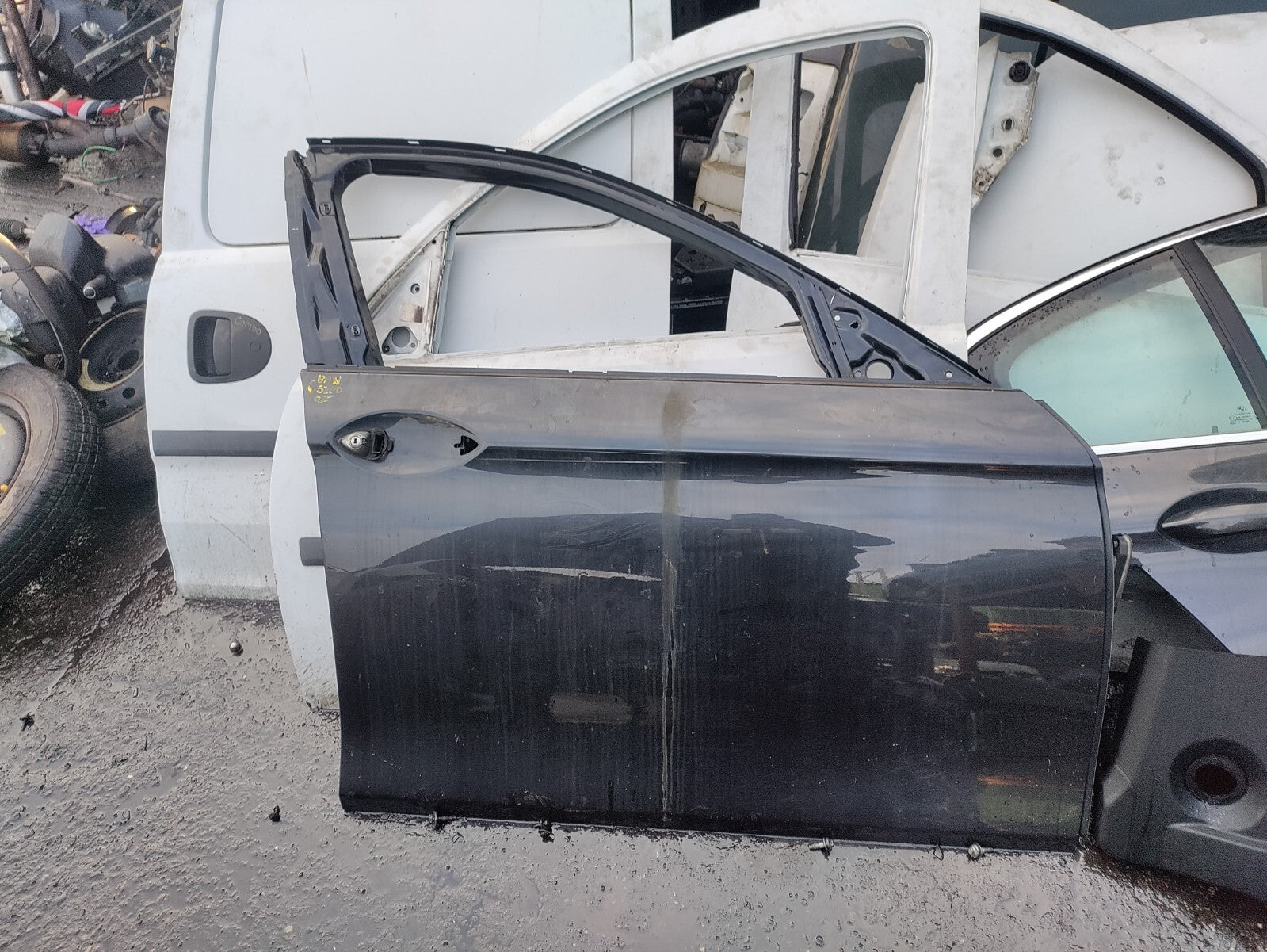 2011 BMW 5 SERIES F10 OSF DRIVER SIDE FRONT BARE DOOR B90 GREY