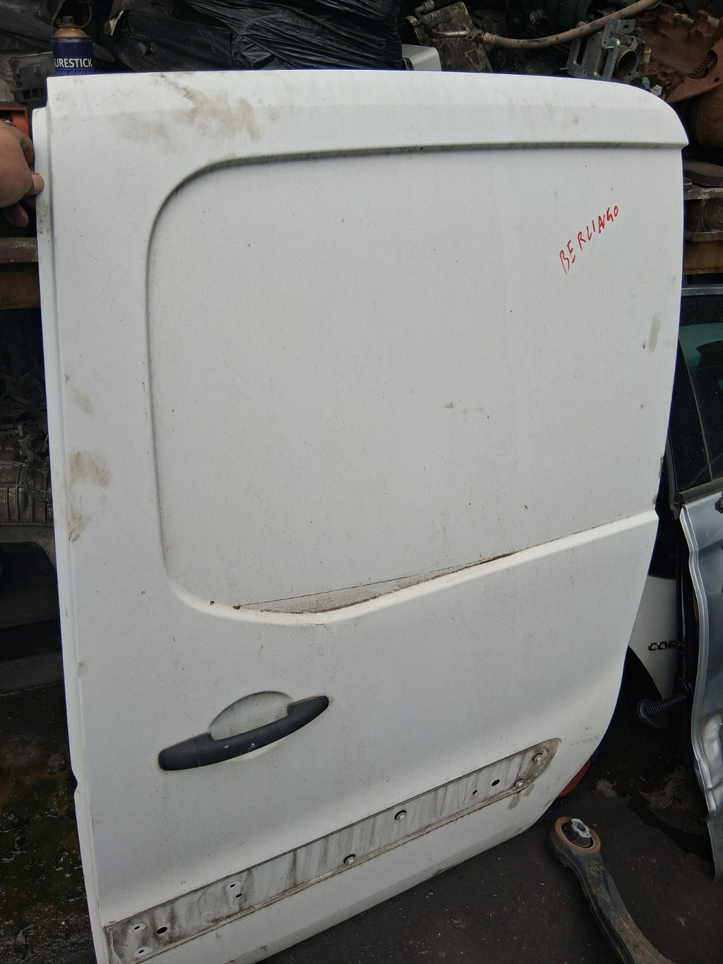 2018 CITROEN BERLINGO MK2 NS COMPLETE PASSENGER SIDE SLIDING DOOR WHITE