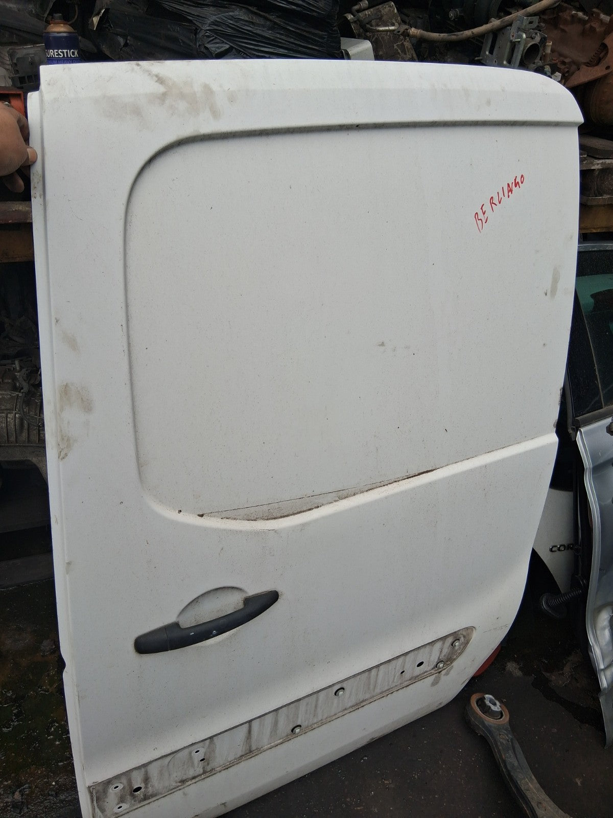 2018 CITROEN BERLINGO MK2 NS COMPLETE PASSENGER SIDE SLIDING DOOR WHITE