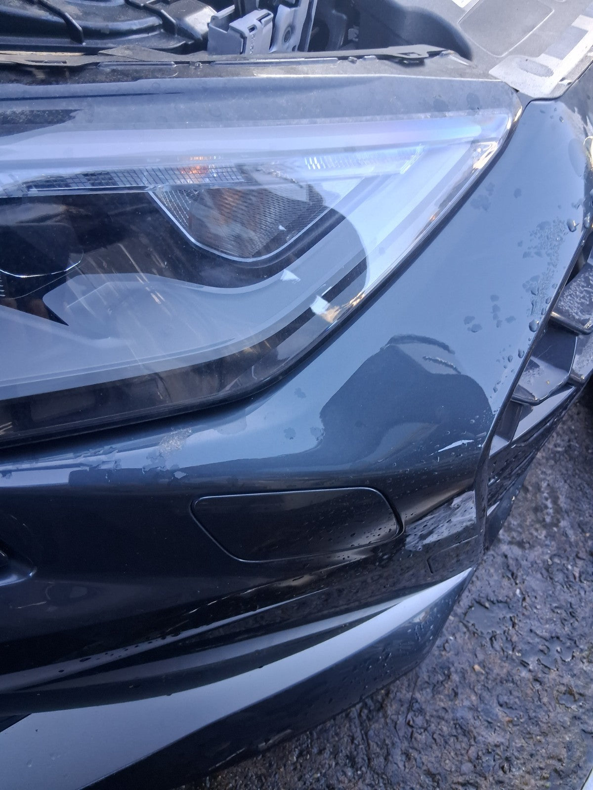 2025 AUDI A3 8Y HATCHBACK FACELIFT FRONT BUMPER WITHOUT FRONT GRILL GREY LX7L