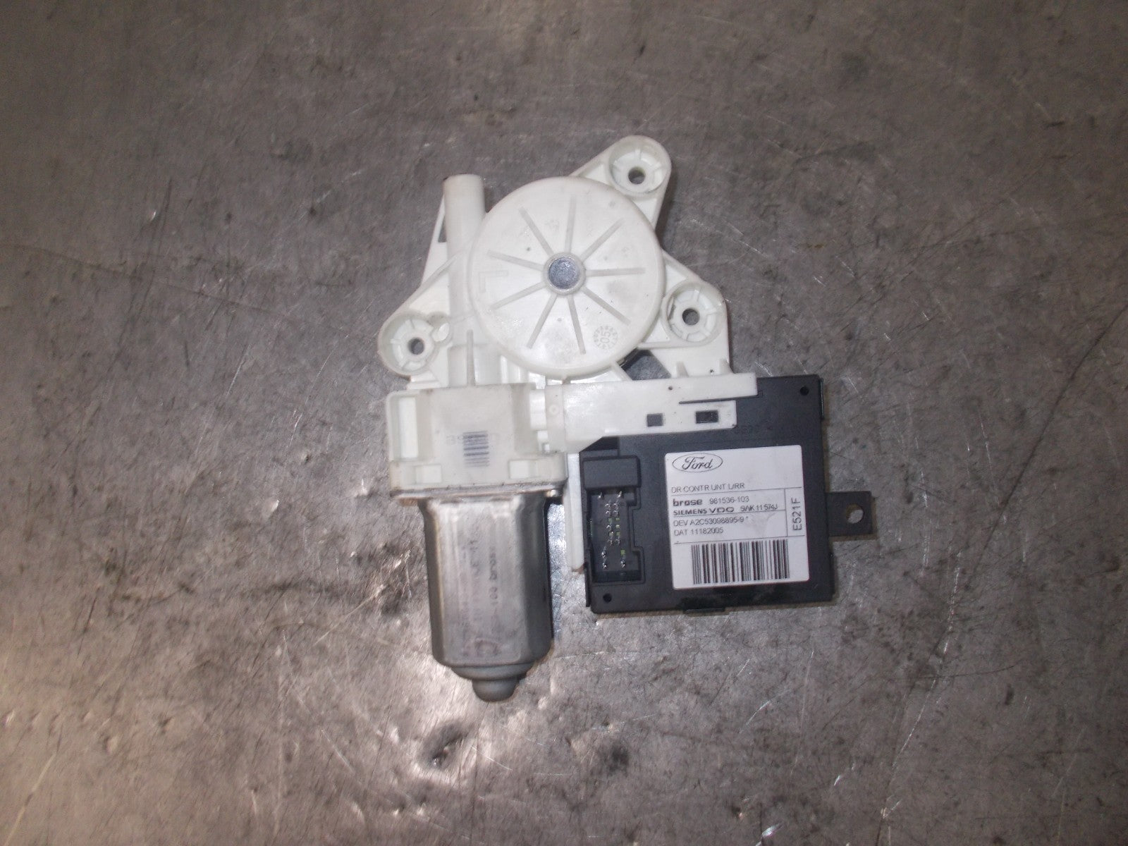 FORD FOCUS C-MAX 2005 NSR PASSENGER SIDE REAR WINDOW REGULATOR 981536103
