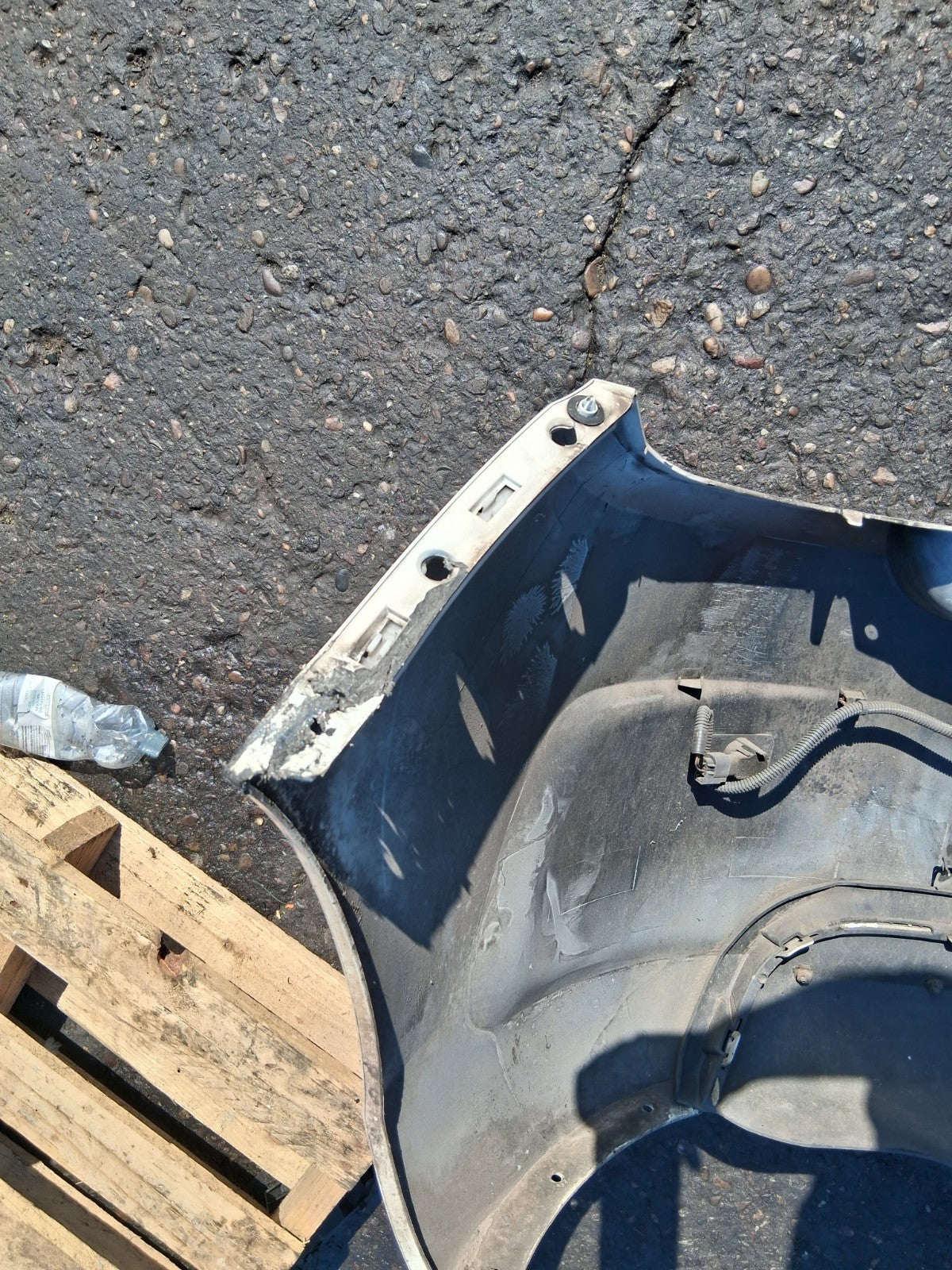 2013 CITROEN C4 MK2 COMPLETE REAR BUMPER WHITE