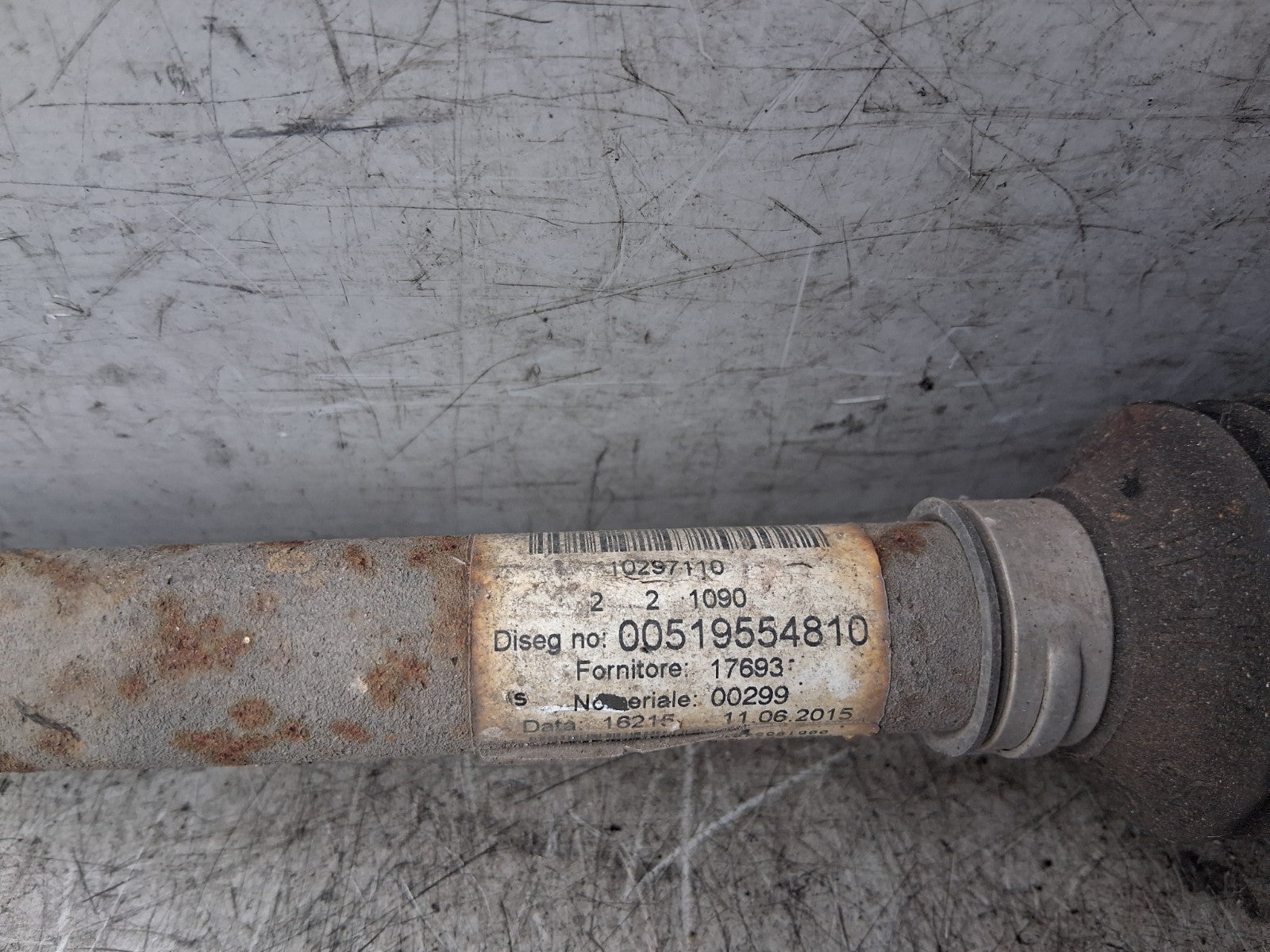 FIAT 500 MK1 2014 NSF PASSENGER SIDE FRONT LEFT DRIVESHAFT 00519554810