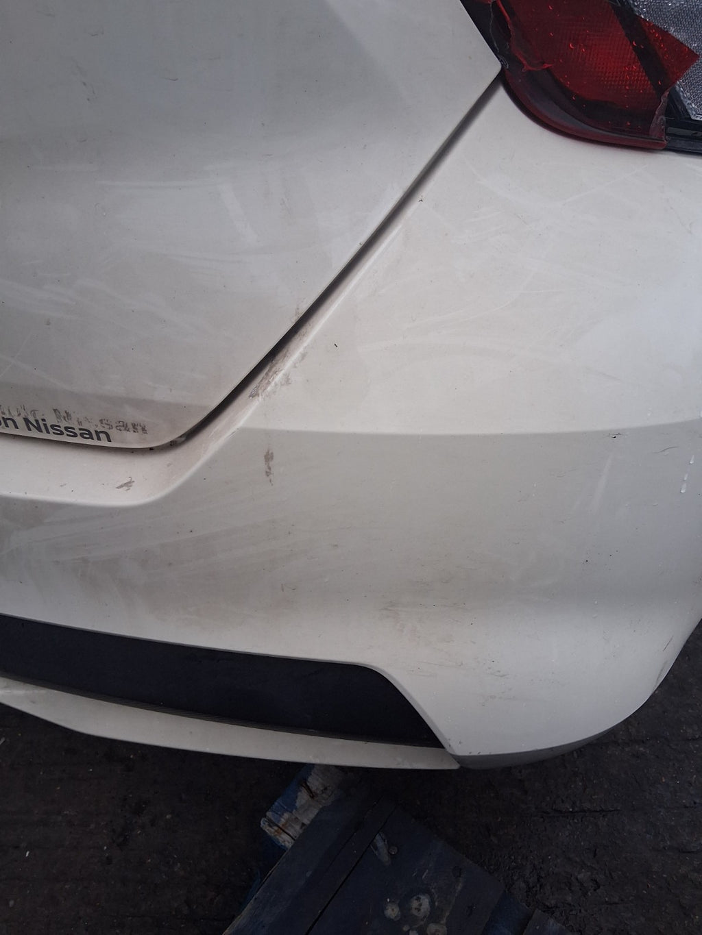 2018 NISSAN MICRA K14 COMPLETE REAR BUMPER IVORY D16