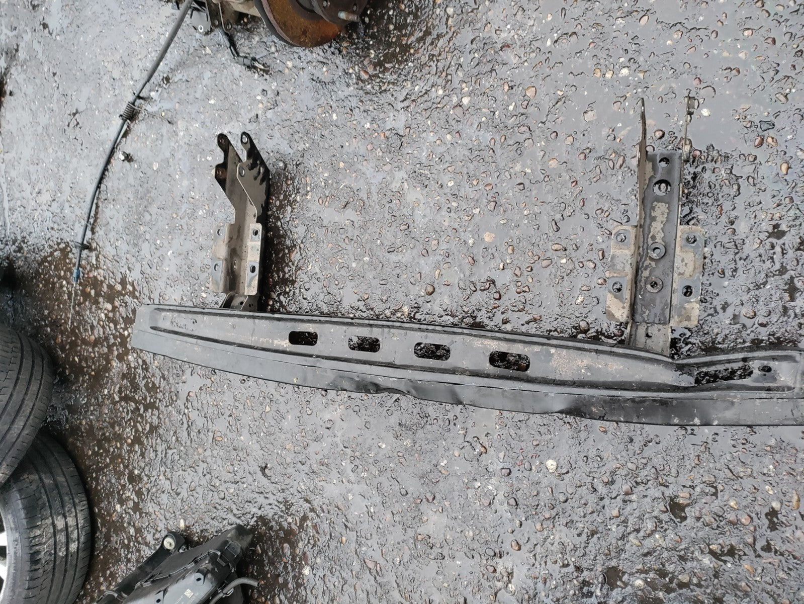 2021 FORD TRANSIT 350 MK8 REAR METAL STEP HAS DAMAGED