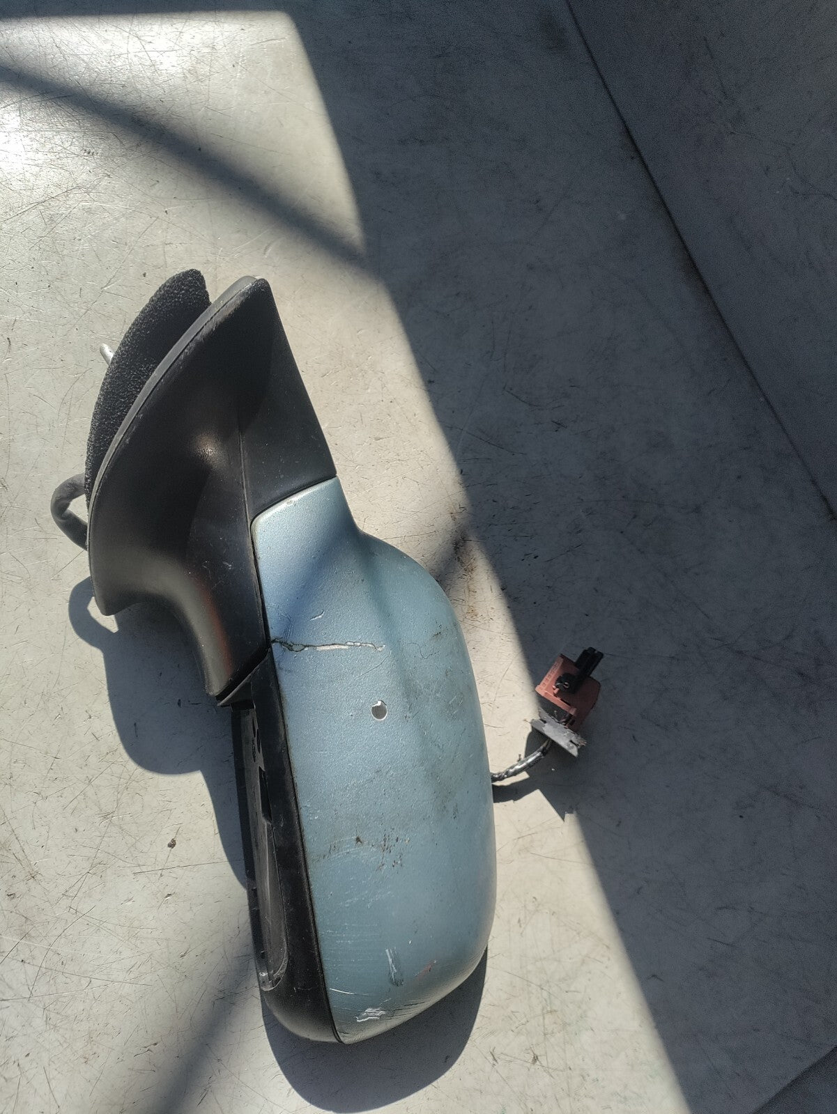 2007 PEUGEOT 407 NS PASSENGER SIDE WING MIRROR DAMAGED