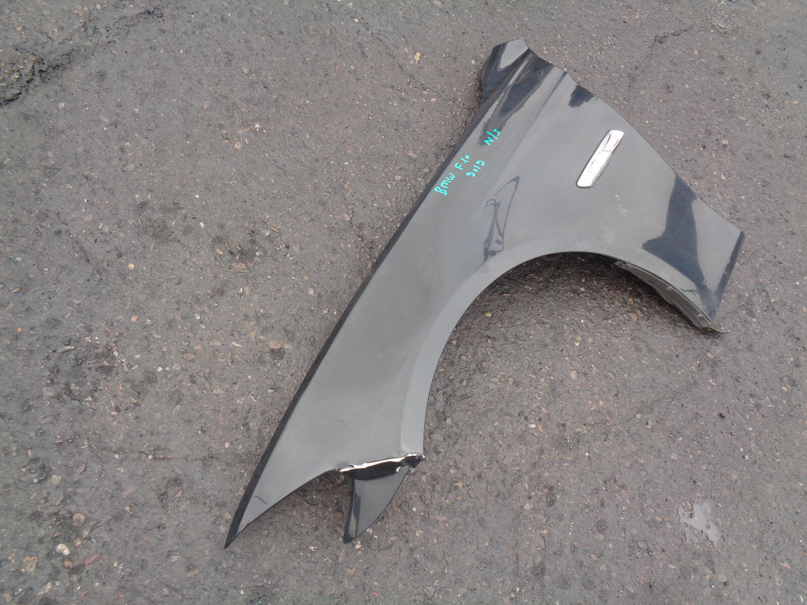 BMW 5 SERIES F10 F11 NS PASSENGER SIDE WING PANEL LEFT LH BLACK SAPPHIRE 475