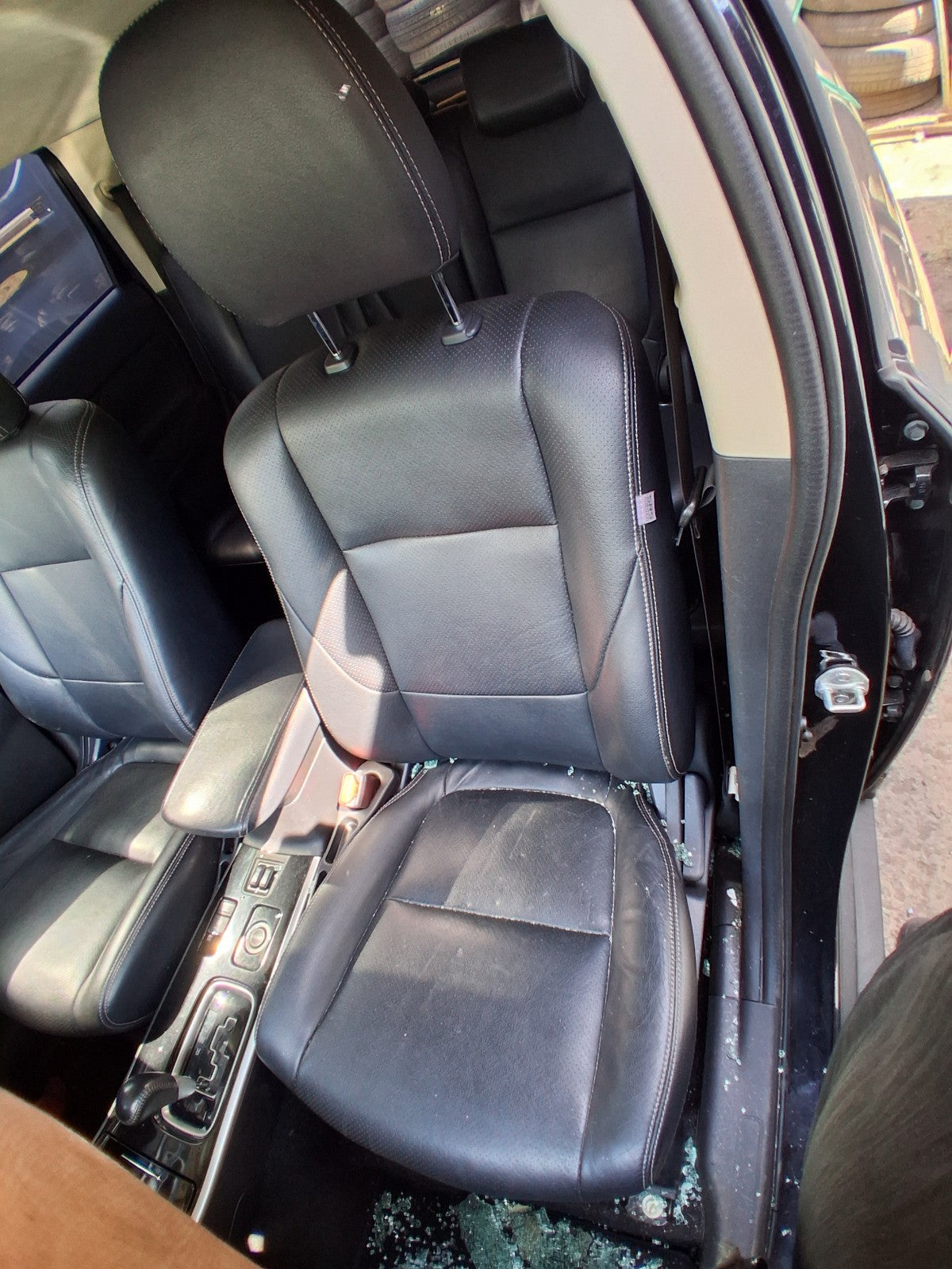 2018 MITSUBISHI OUTLANDER MK3 NSF PASSENGER SIDE FRONT LEATHER COMPLETE SEAT