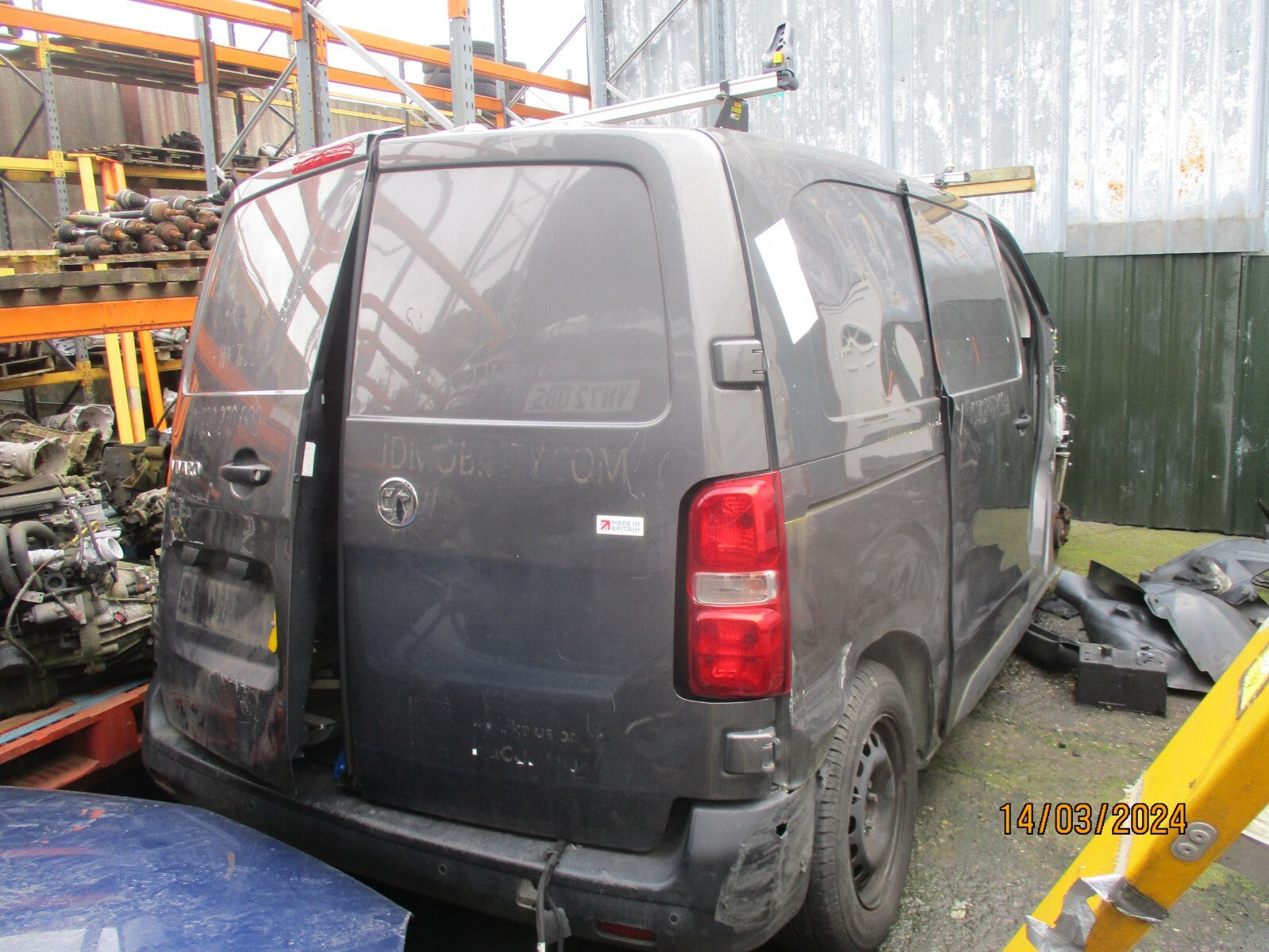 VAUXHALL VIVARO MK3 2021 OSF DRIVER SIDE FRONT INTERIOR SUN VISOR