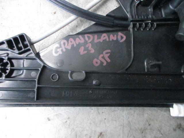 2023 VAUXHALL GRANDLAND OSF DRIVER SIDE FRONT WINDOW MOTOR REGULATOR  9840180780