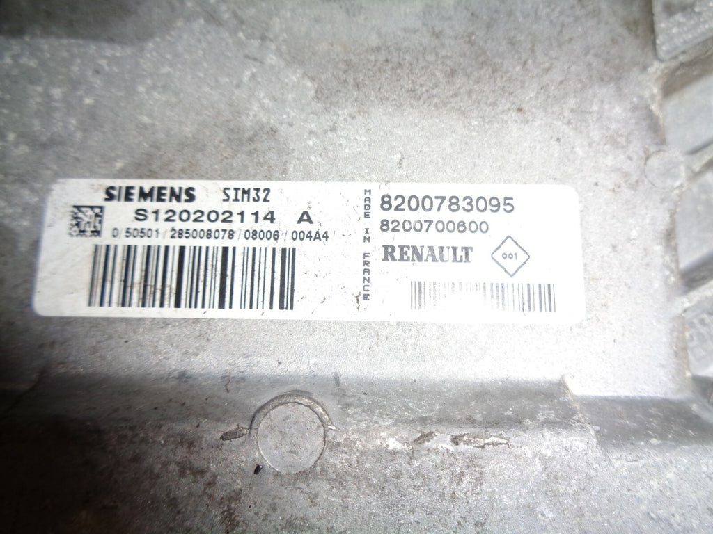 RENAULT CLIO 2008 MK3 1.2 ECU ENGINE CONTROL MODULE UNIT 8200783095