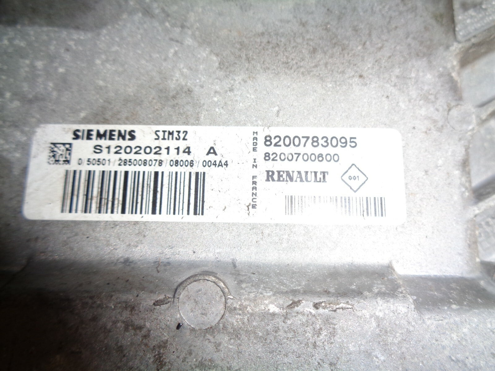 RENAULT CLIO 2008 MK3 1.2 ECU ENGINE CONTROL MODULE UNIT 8200783095